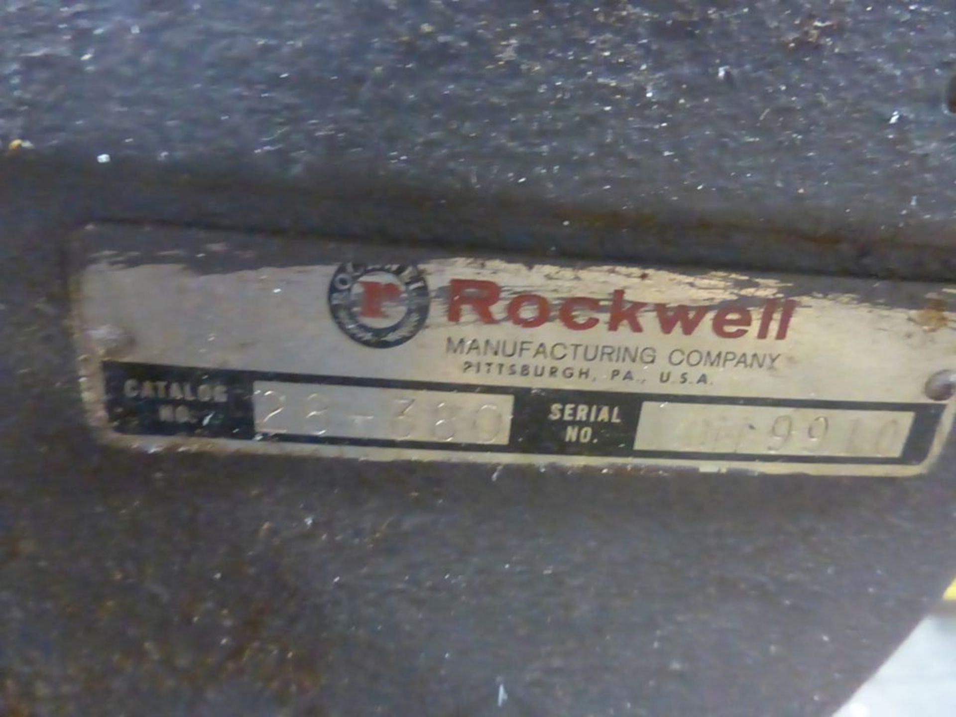 Rockwell Delta Vertical Band Saw | Cat No. 28-380; Tag: 229449 - Image 7 of 7