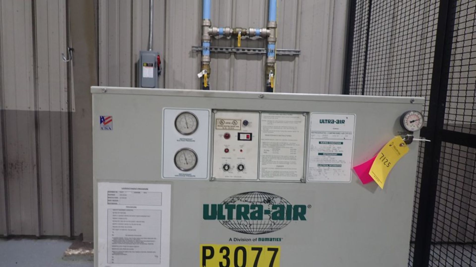 Ultra-Air Refrigerated Compressed Air Dryer | Model No. VA 500-D; Tag: 227125 - Image 5 of 5