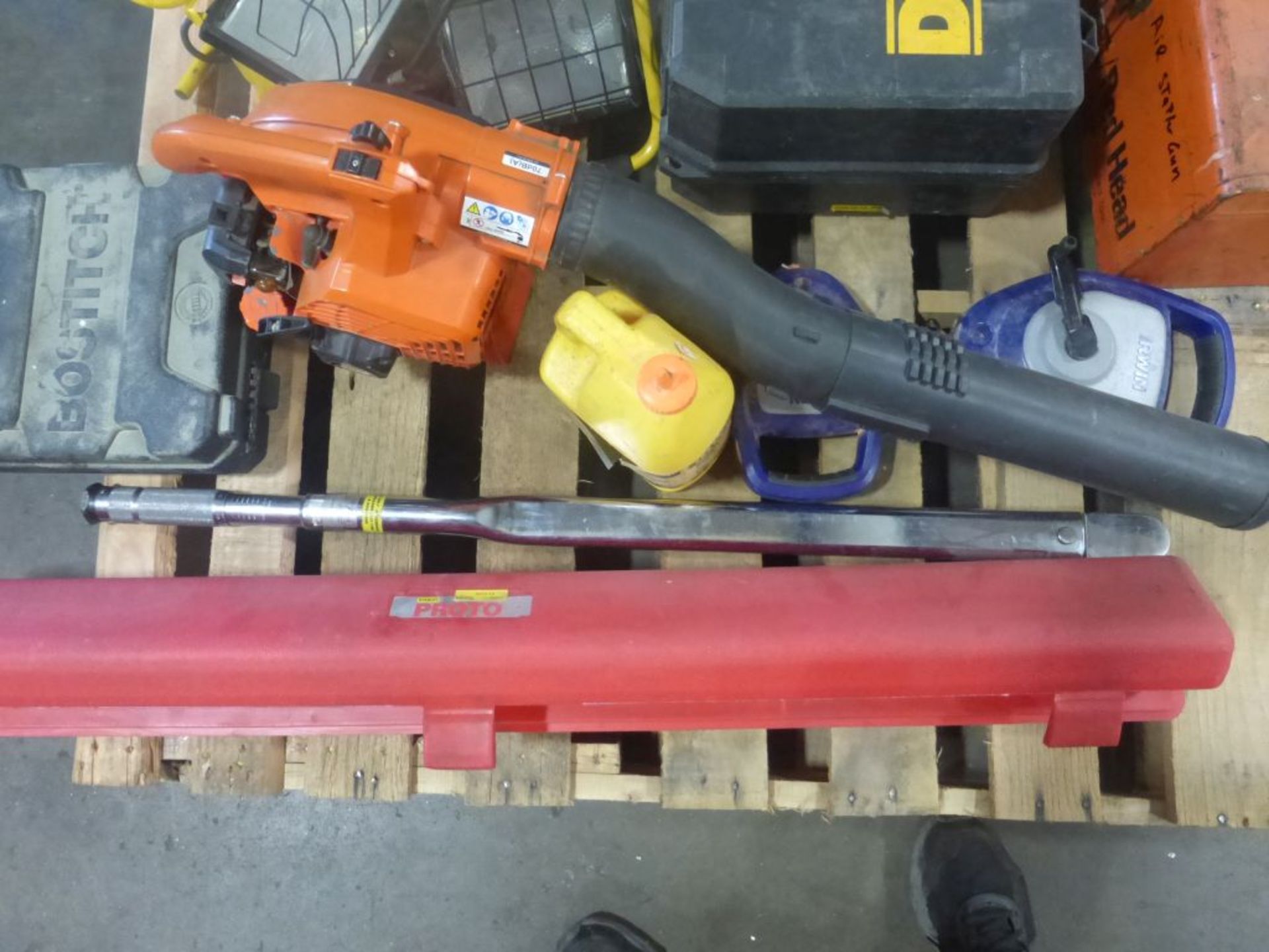 Lot of Assorted Components | Includes: Bostitch Brad Nailer; Echo Hand Held Gas Blower; Air - Image 5 of 5