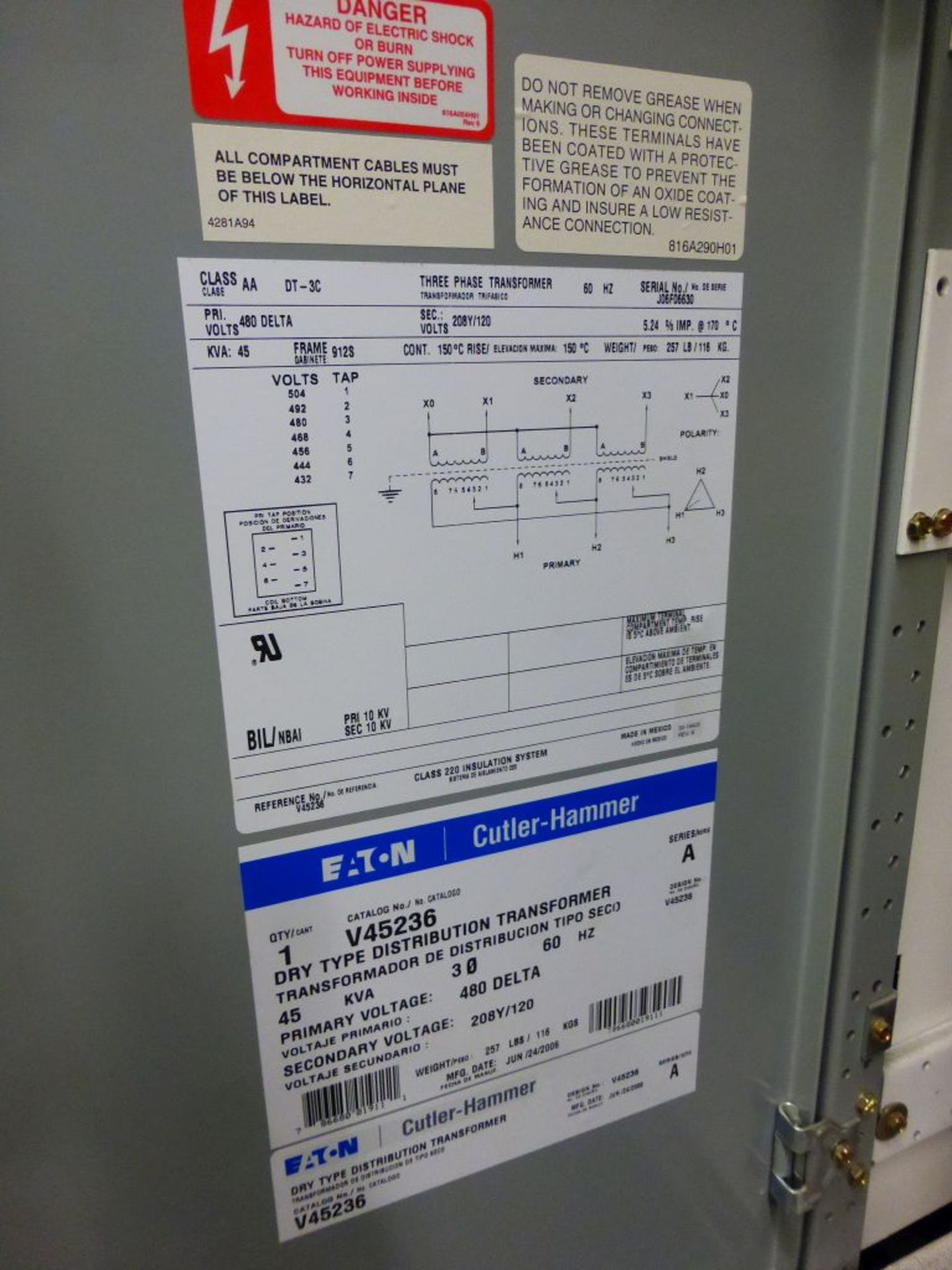 2006 Eaton Cutler Hammer Intelligent Tech MCC - Removed from Service January 2022 | 10-Verticals; - Image 39 of 55