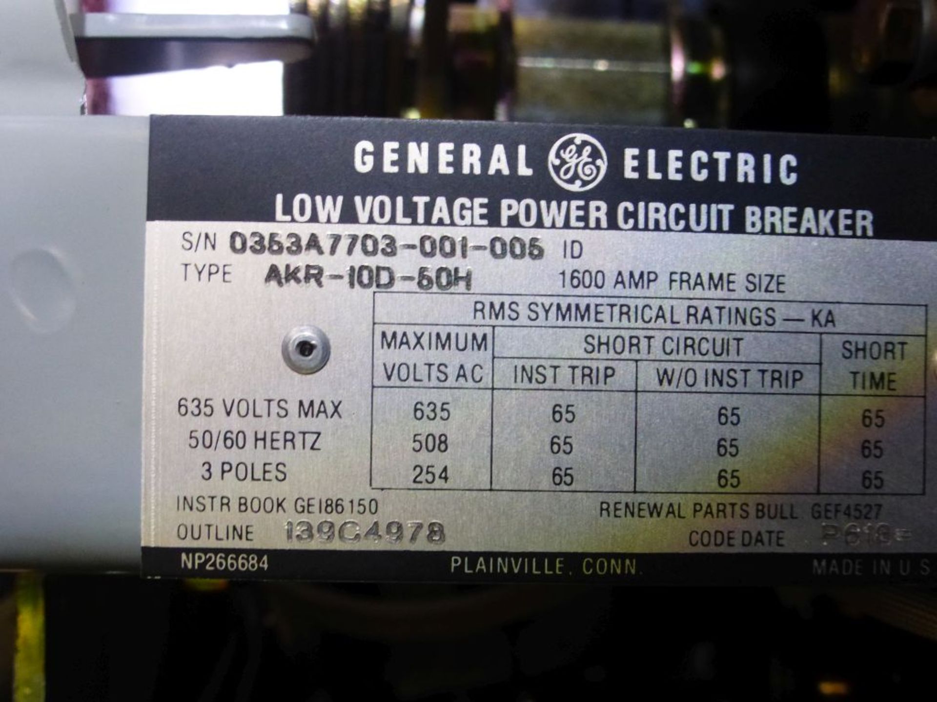 GE AKD-8 Switchgear - Removed from Service January 2022 | Includes: (6) GE Low Voltage Power Circuit - Image 10 of 18