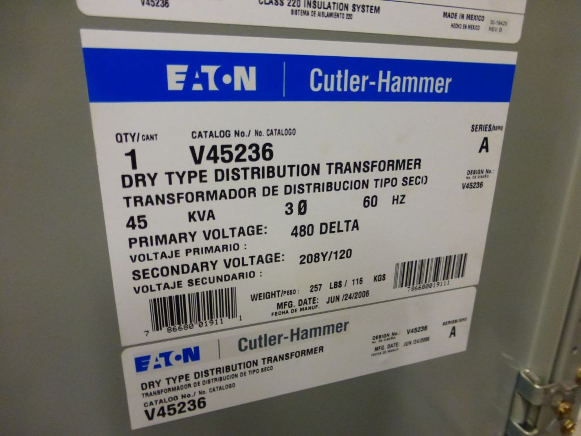 2006 Eaton Cutler Hammer Intelligent Tech MCC - Removed from Service January 2022 | 10-Verticals; - Image 41 of 55