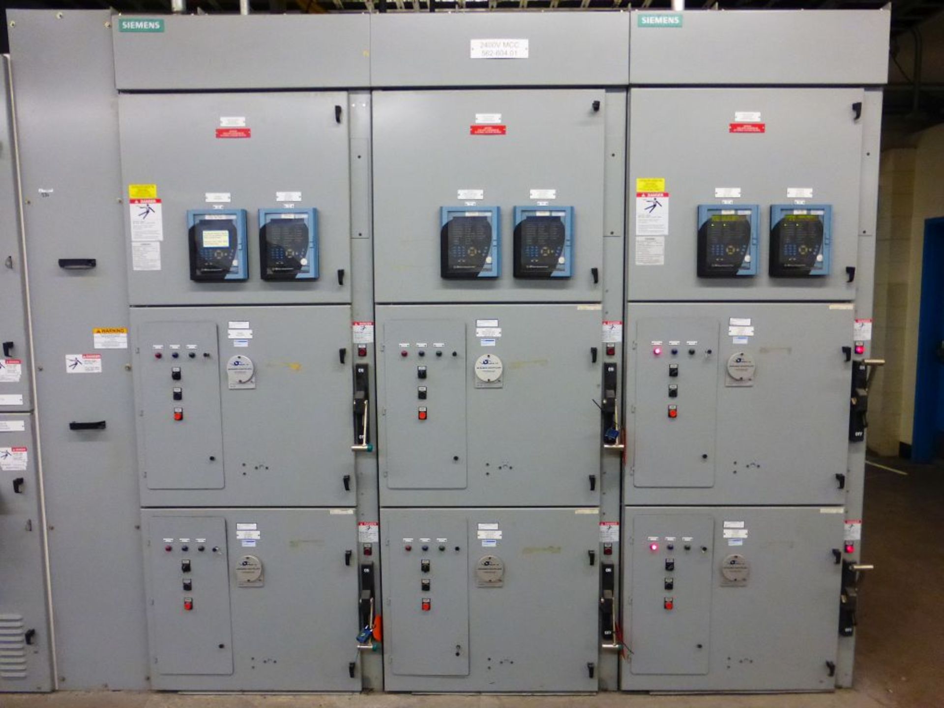 Siemens Medium Voltage MCC - Removed from Service January 2022 | 2000A; 2300V; 3-Verticals;