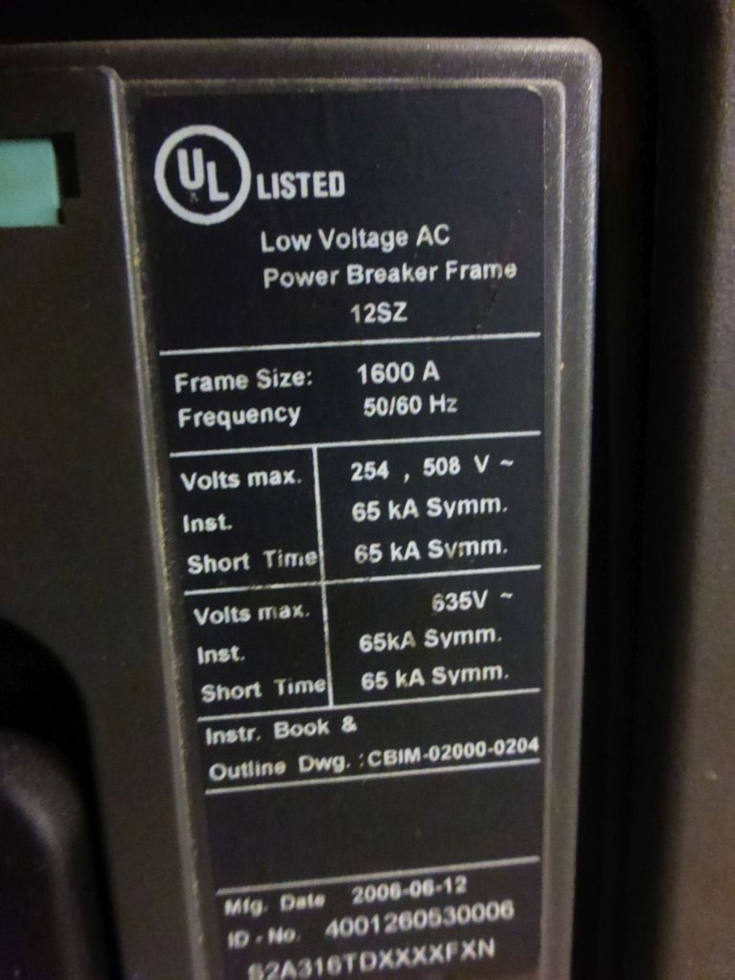 2006 Siemens Switchgear - Removed from Service January 2022 | 480V; 7-Verticals; Includes: (3) - Image 41 of 48