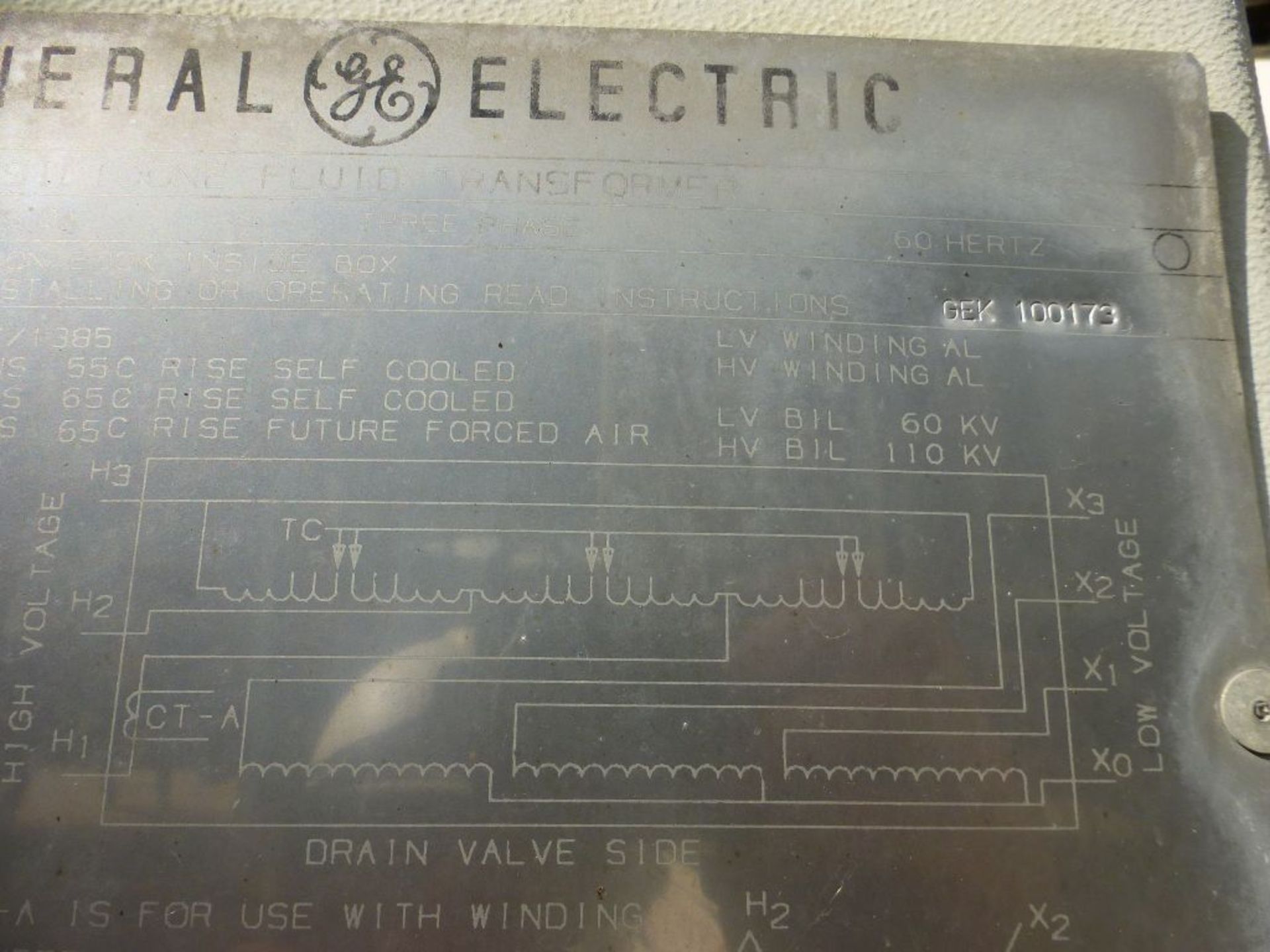 GE Transformer - Removed from Service January 2022 | 3750 KVA; 13800-2400Y/1385; Tag: 230471 | Lot - Image 7 of 9