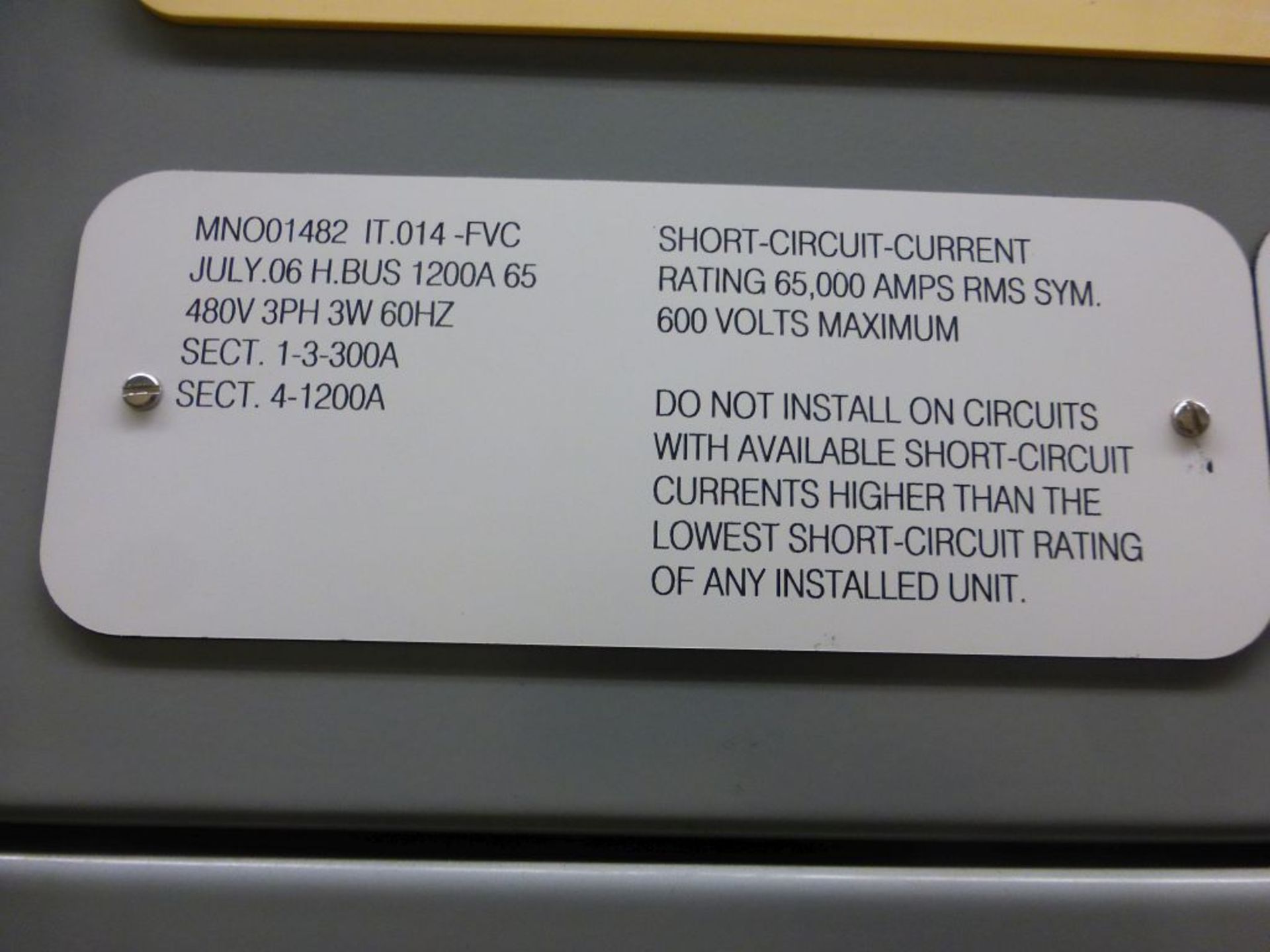 2006 Eaton Cutler Hammer Intelligent Technologies MCC - Removed from Service January 2022 | 4- - Image 6 of 41