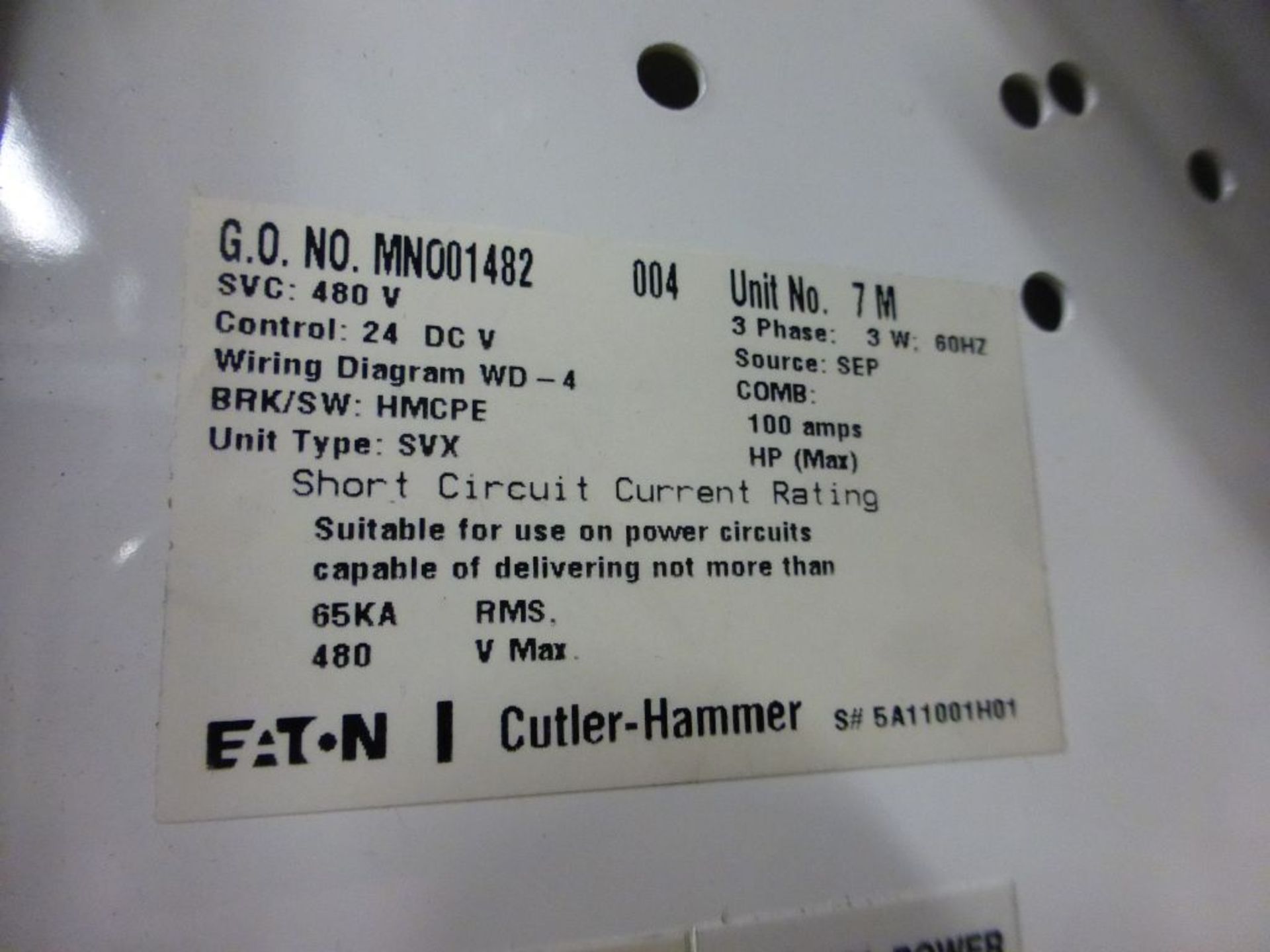 2006 Eaton Cutler Hammer Intelligent Tech MCC - Removed from Service January 2022 | 9-Verticals; - Image 60 of 77