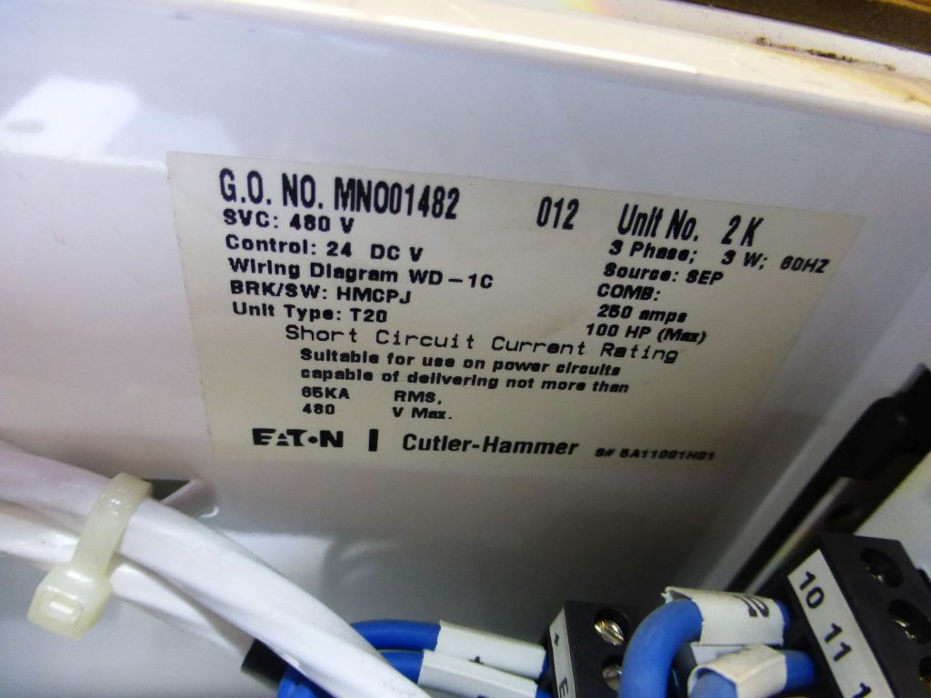 2006 Eaton Cutler Hammer Intelligent Technologies MCC - Removed from Service January 2022 | 480V; - Image 19 of 32