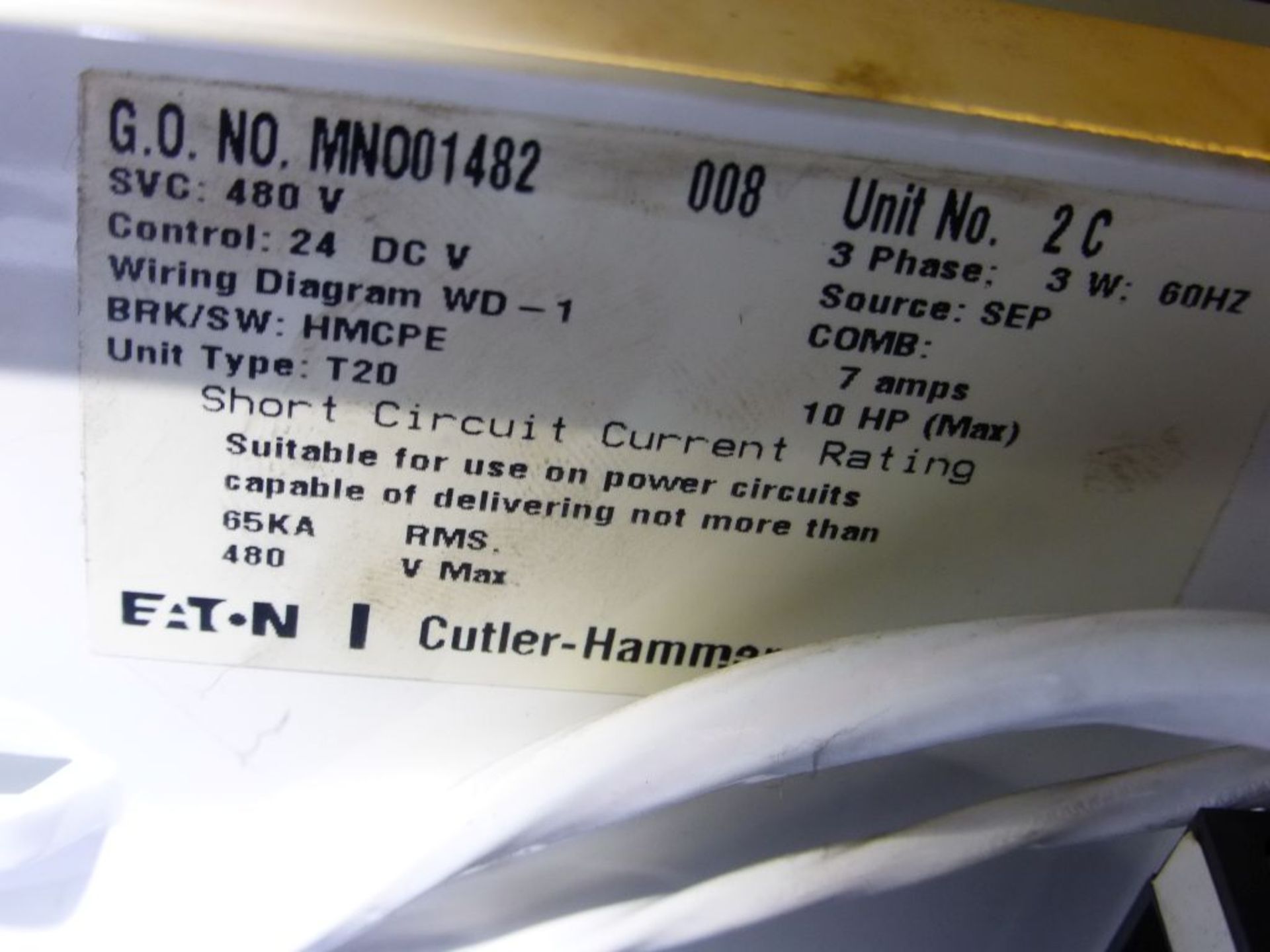 2006 Eaton Cutler Hammer Intelligent Technologies MCC - Removed from Service January 2022 | 480V; - Image 7 of 55