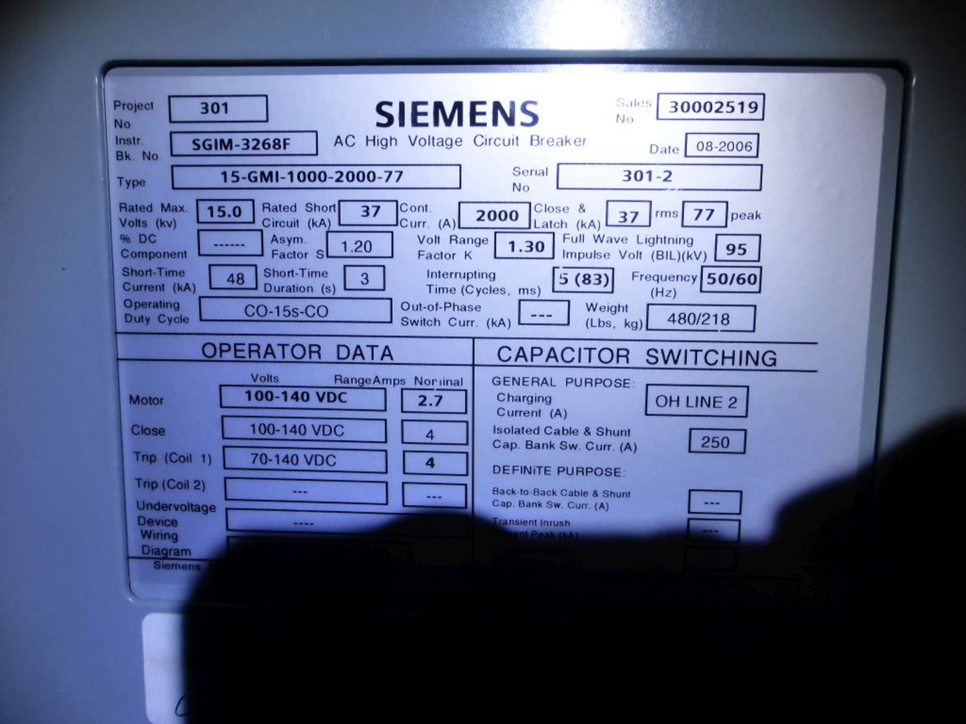 Siemens Switchgear - Removed from Service January 2022 | 6-Verticals; Includes: (9) AC High - Image 25 of 30