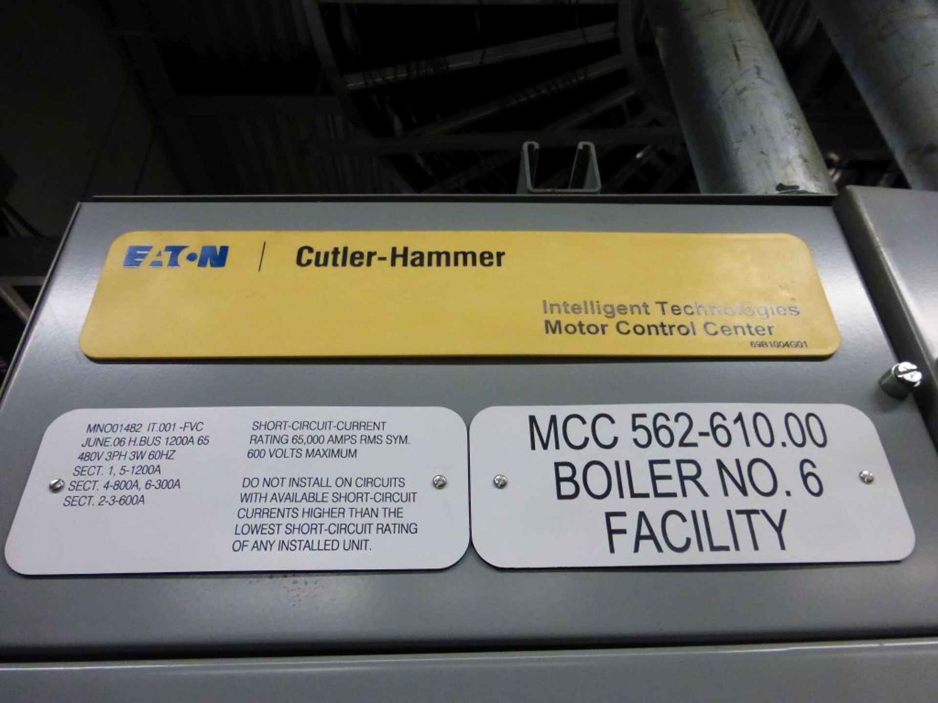 2006 Eaton Cutler Hammer Intelligent Tech MCC - Removed from Service January 2022 | 6-Verticals; - Image 3 of 56