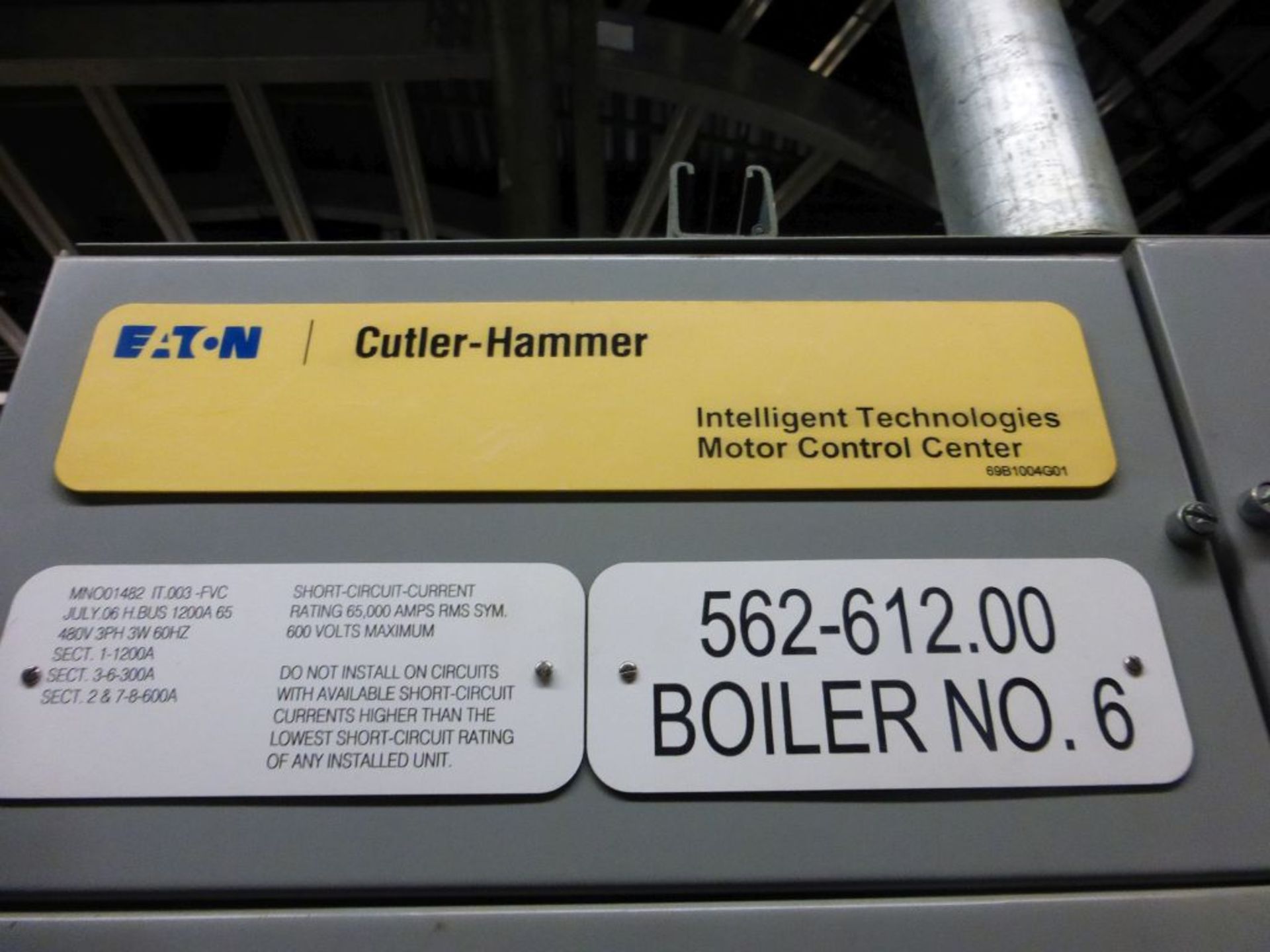 2006 Eaton Cutler Hammer Intelligent Tech MCC - Removed from Service January 2022 | 10-Verticals; - Image 3 of 55