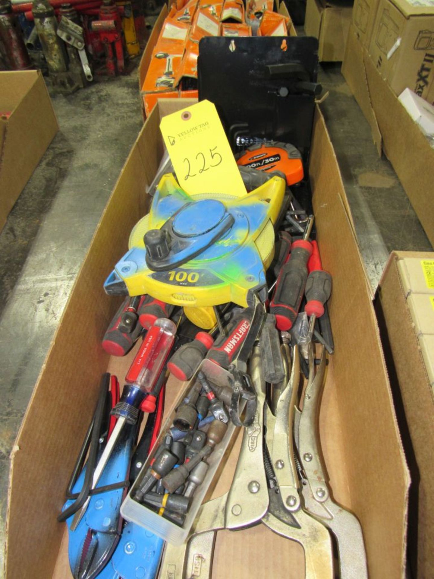 Lot of Assorted Tools | Includes: Allen Wrenches; Screwdrivers; Clamps; Tape Measuring; Taps; Tag: