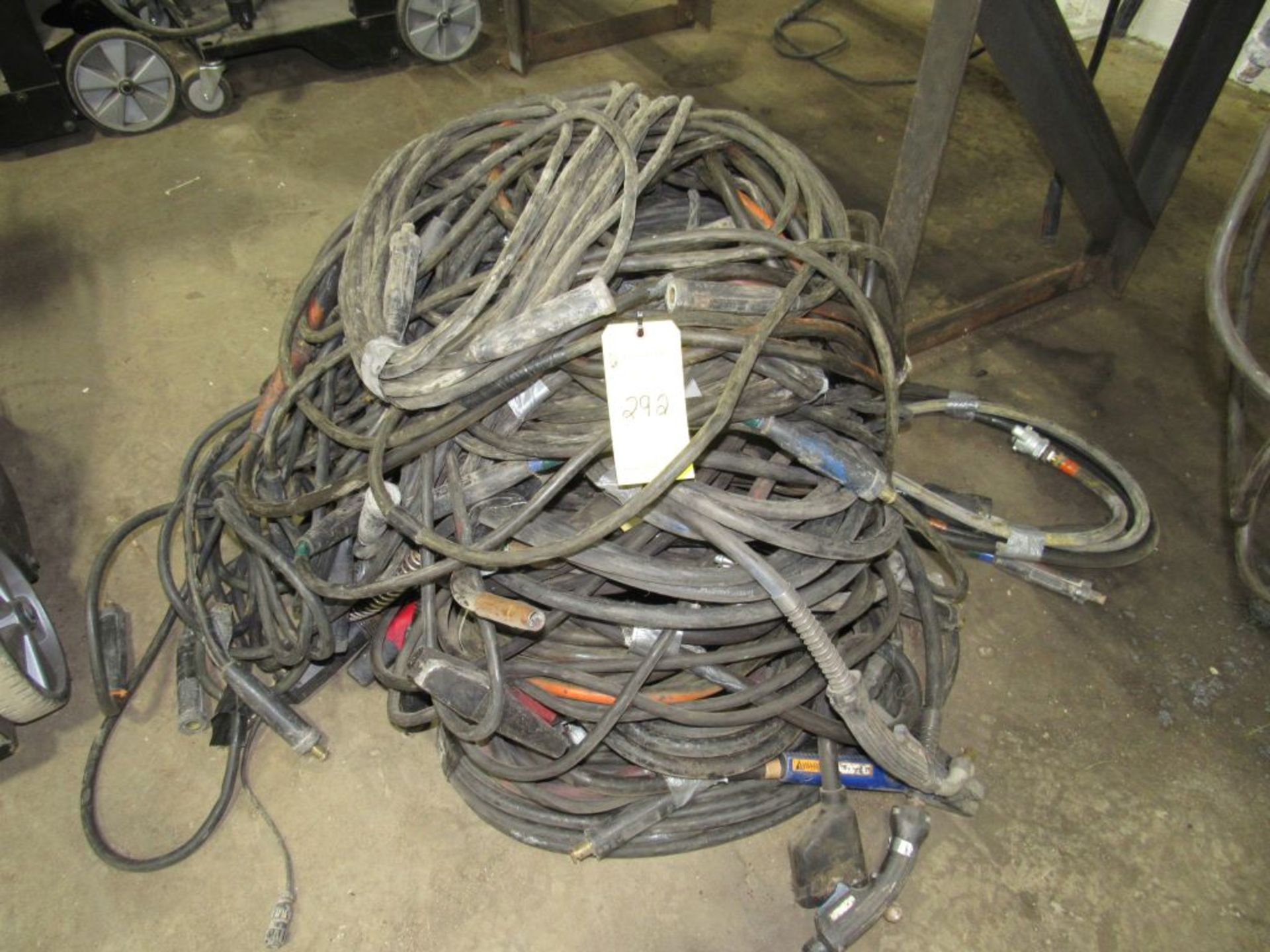 Lot of (36) Assorted Welding Leads and Cords | Tag: 230292