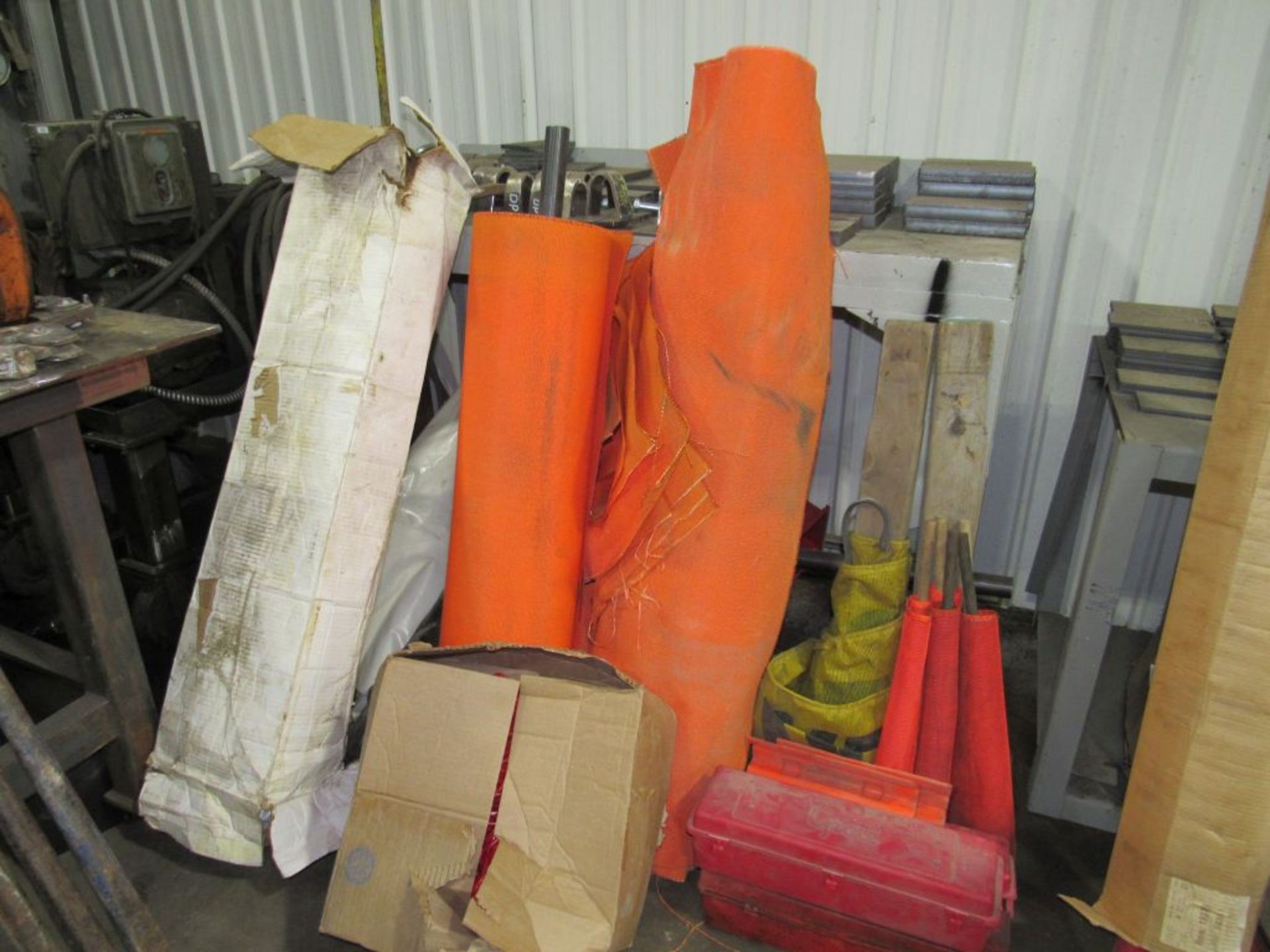 Lot of Assorted Components | Includes: Safety Cones; Flags; Burlap; Tag: 230187 - Image 2 of 2