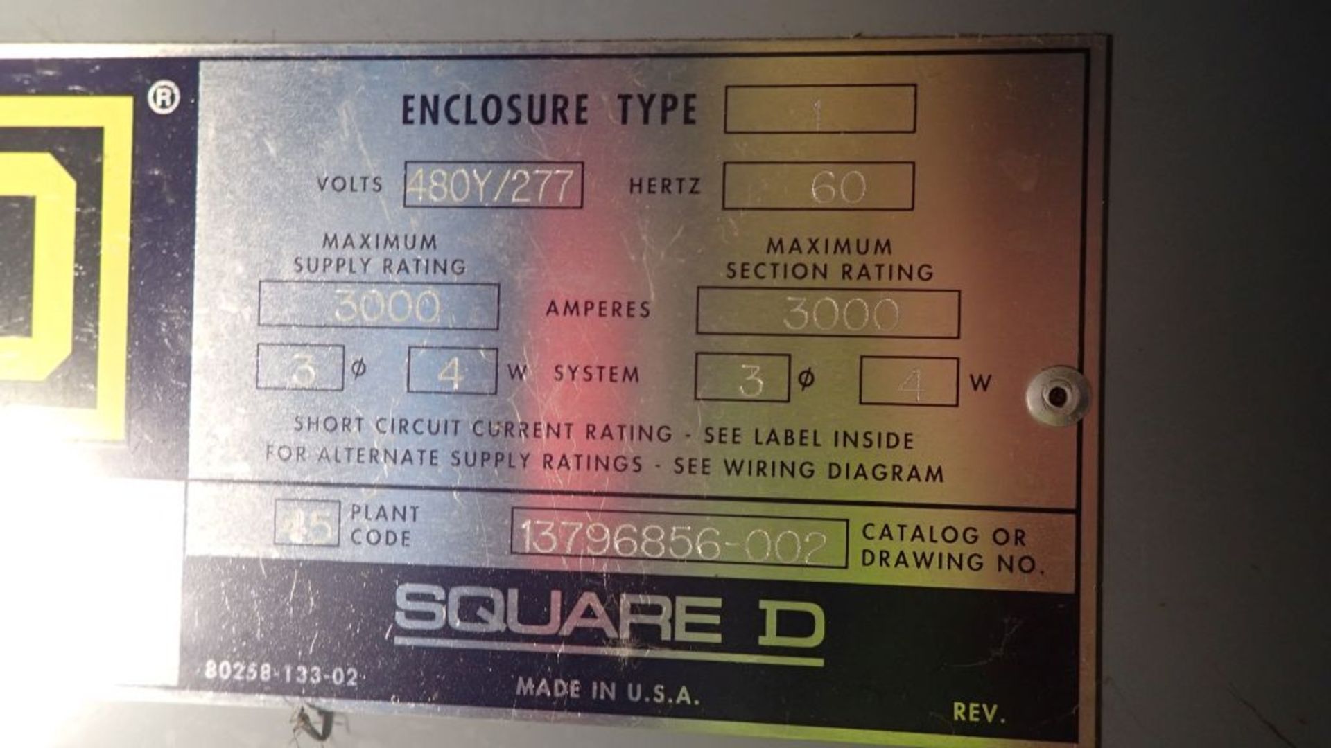 Square D QED Power Style Switchboard | Cat No. 13796856-002, 3000A, 480Y/277V; Includes: (3) SE - Image 7 of 42