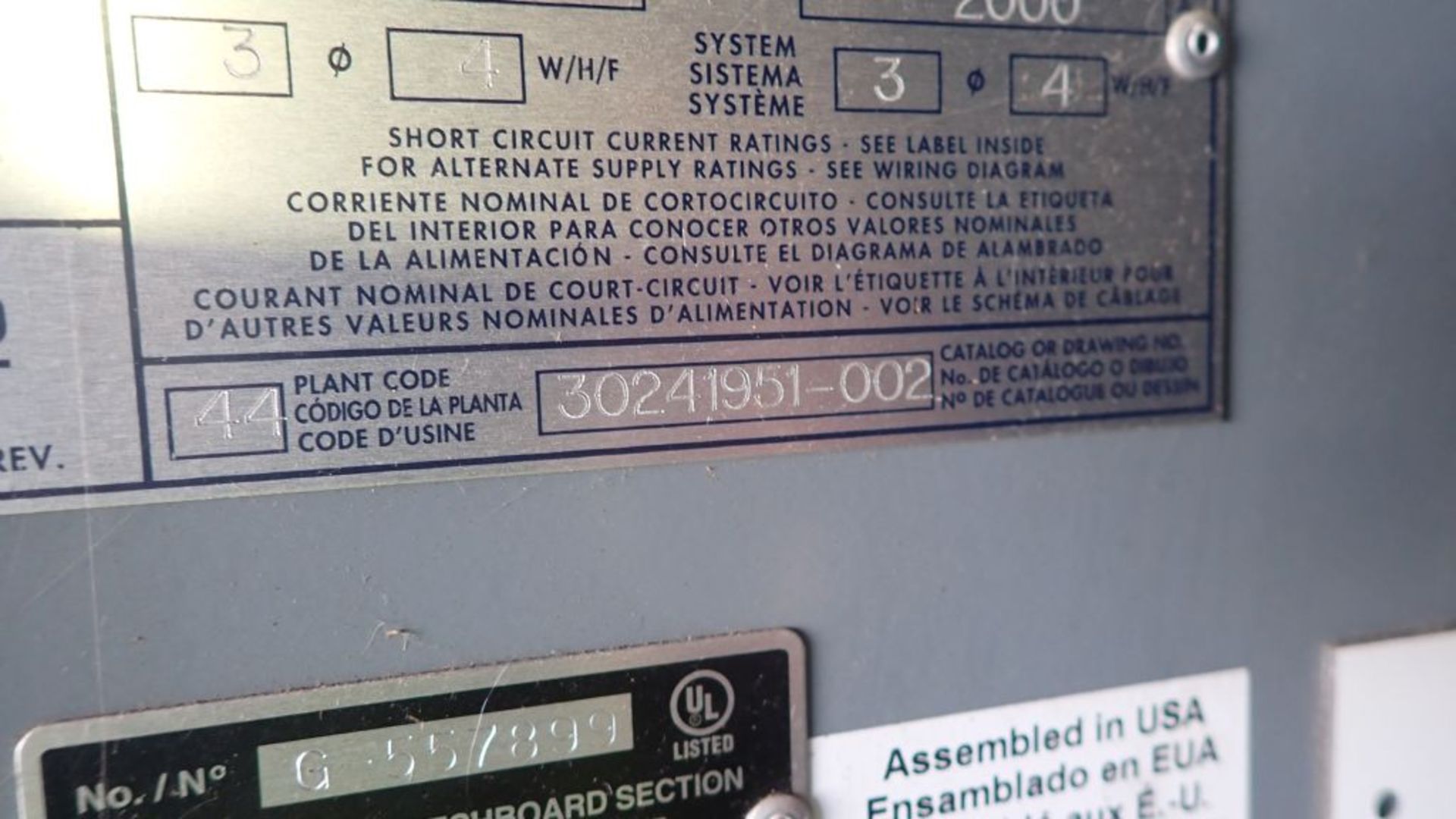 Square D Switchgear | Includes: (7) NW 20N Circuit Breakers 2000A; (6) PowerPact HJ060 Circuit - Image 13 of 79