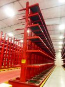 Unarco Cantilever Racking 5,000 Arm Load Limit | 23' Tall X 87" Base; 39-Uprights; Right Side: (234)