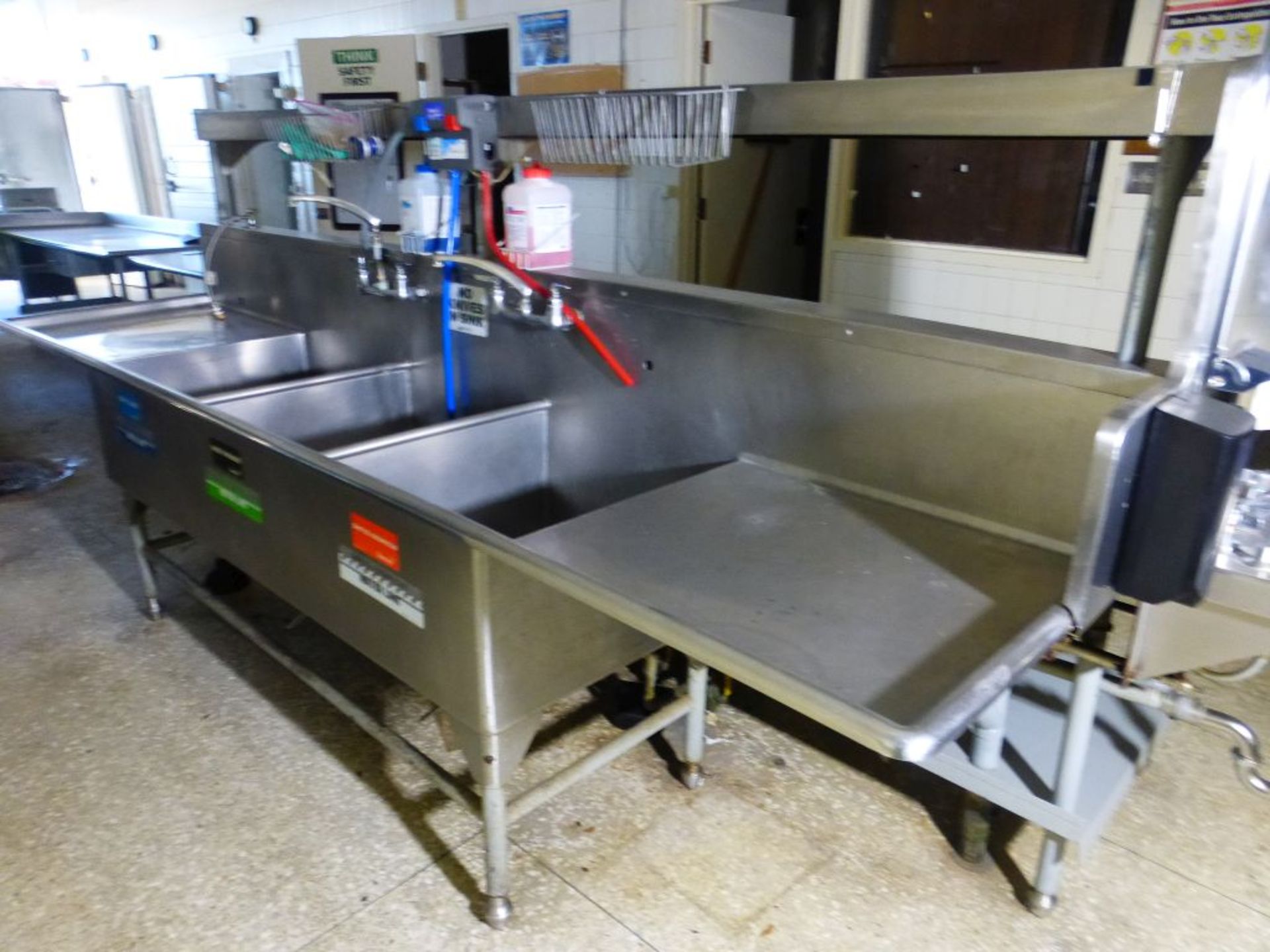 Stainless Steel Table w/4-Sinks | Tag: 231775