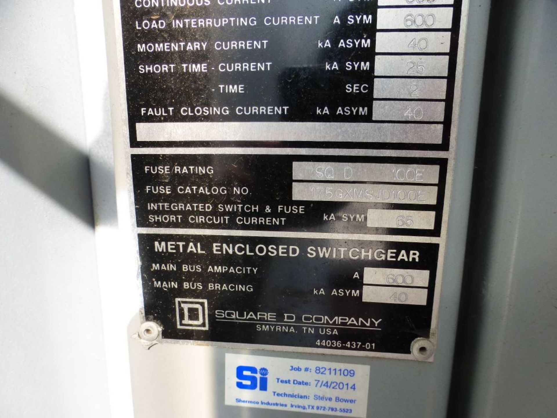 Lot of (2) Square D HVL Load Current Interrupter Switches | 15 KVA; 600A; Tag: 231794 - Image 12 of 12