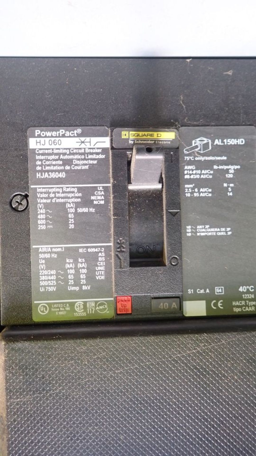 Square D Switchgear | Includes: (7) NW 20N Circuit Breakers 2000A; (6) PowerPact HJ060 Circuit - Image 48 of 79