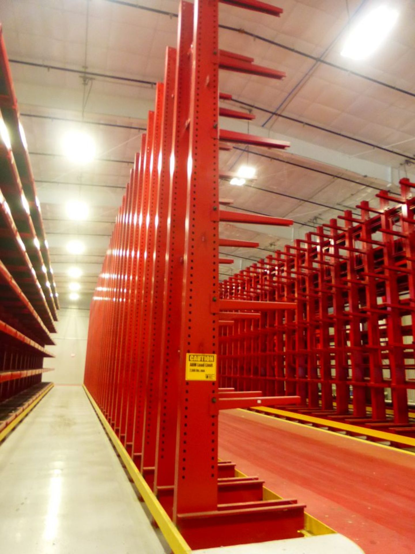 Unarco Cantilever Racking 2,500 Arm Load Limit | 23' Tall x 51.5" Base; 36-Uprights; (216) Arms 3'L; - Image 2 of 6