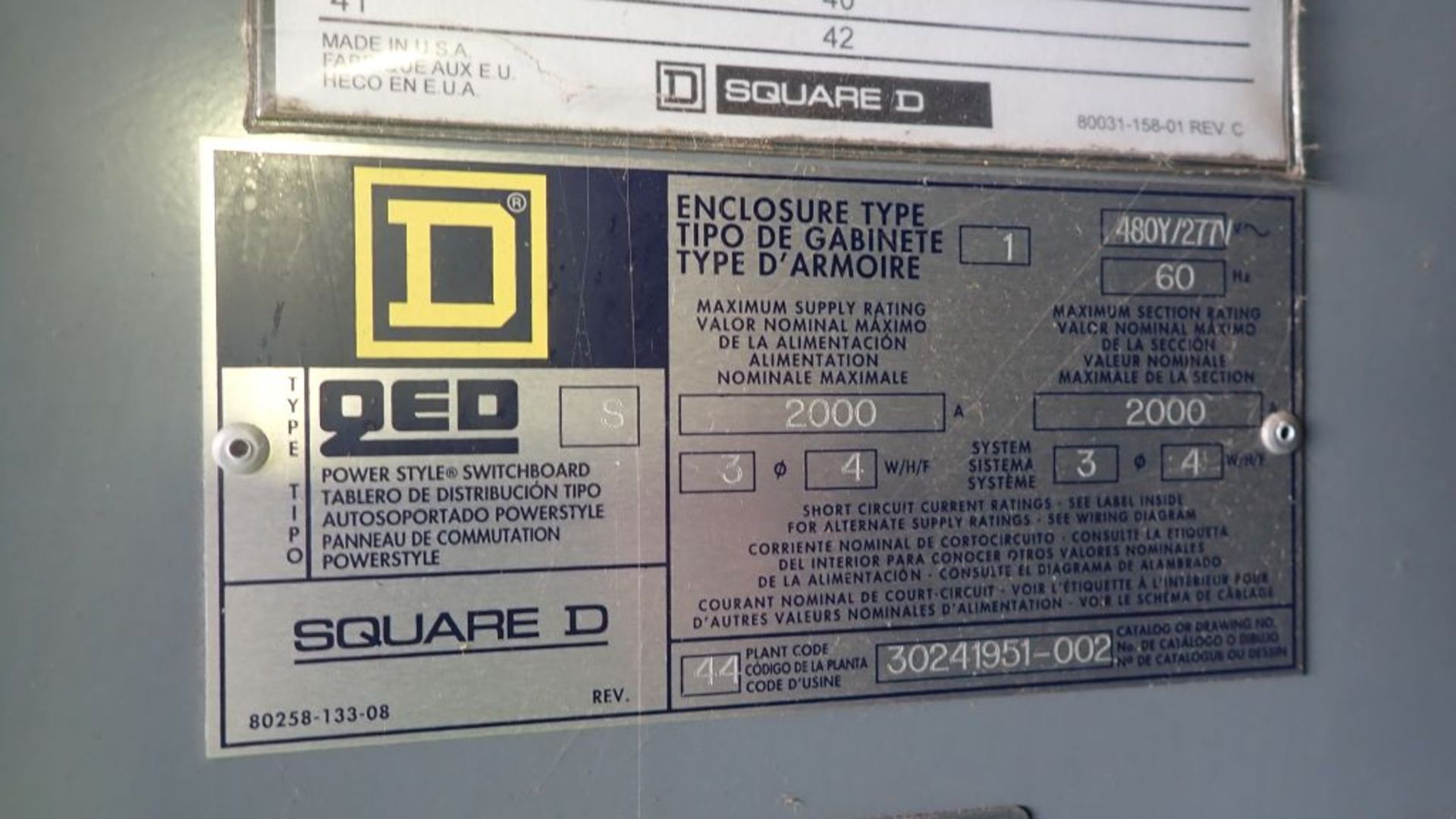 Square D Switchgear | Includes: (7) NW 20N Circuit Breakers 2000A; (6) PowerPact HJ060 Circuit - Image 11 of 79