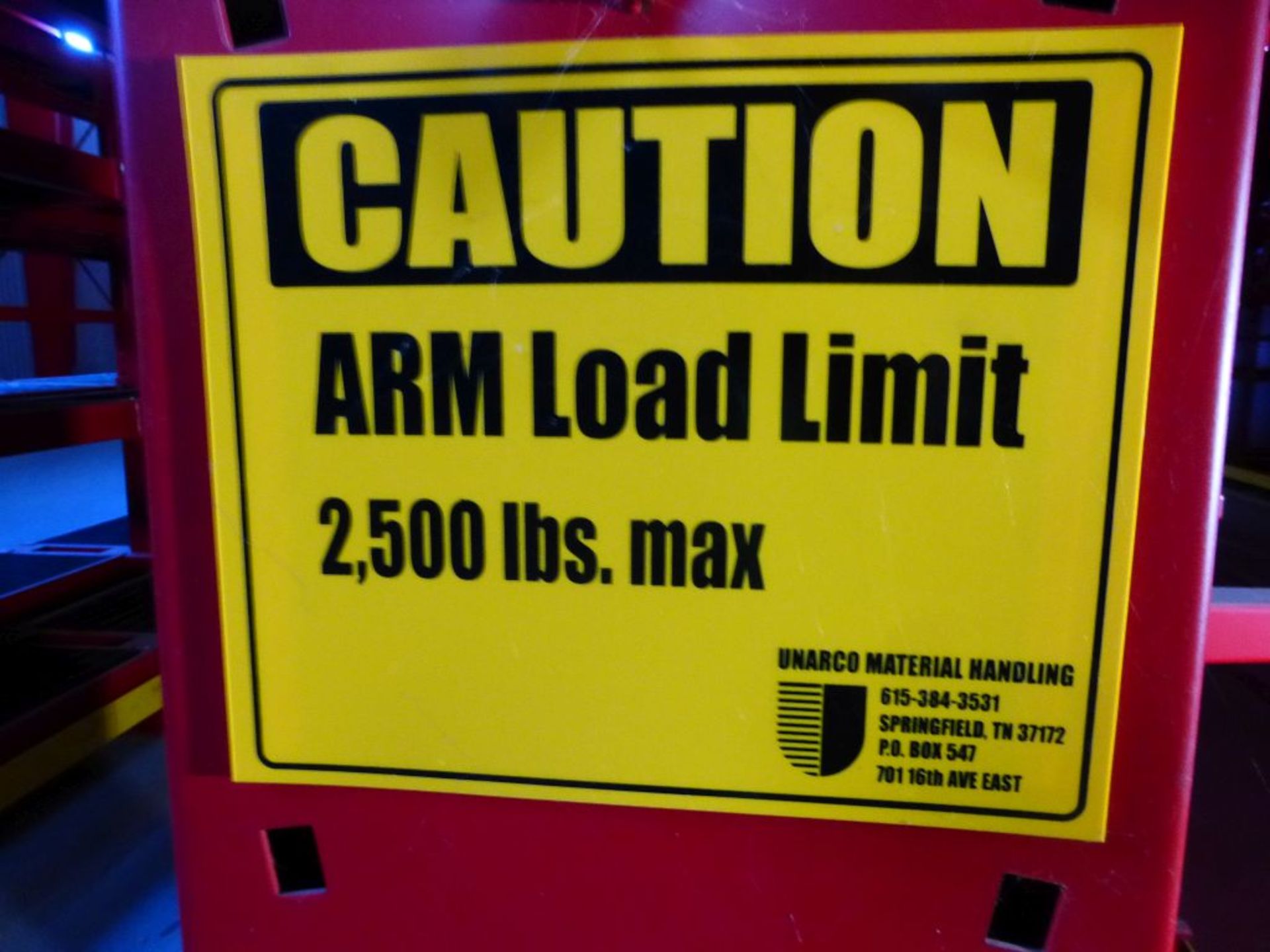 Unarco Cantilever Racking 2,500 Arm Load Limit | 23' Tall x 51.5" Base; 36-Uprights; (216) Arms 3'L; - Image 6 of 6