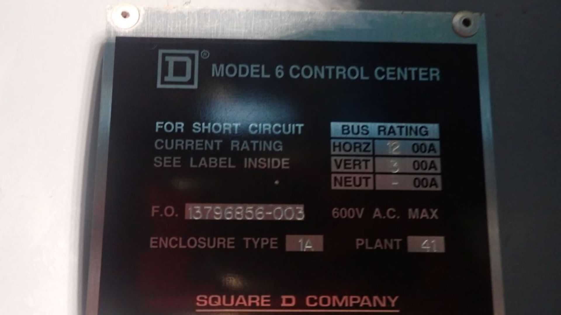 Square D Model 16 6-Section MCC | Includes: Nema Size 4, Cat No. 8536SFORS, 100 HP Max, 460/575V; ( - Image 39 of 70