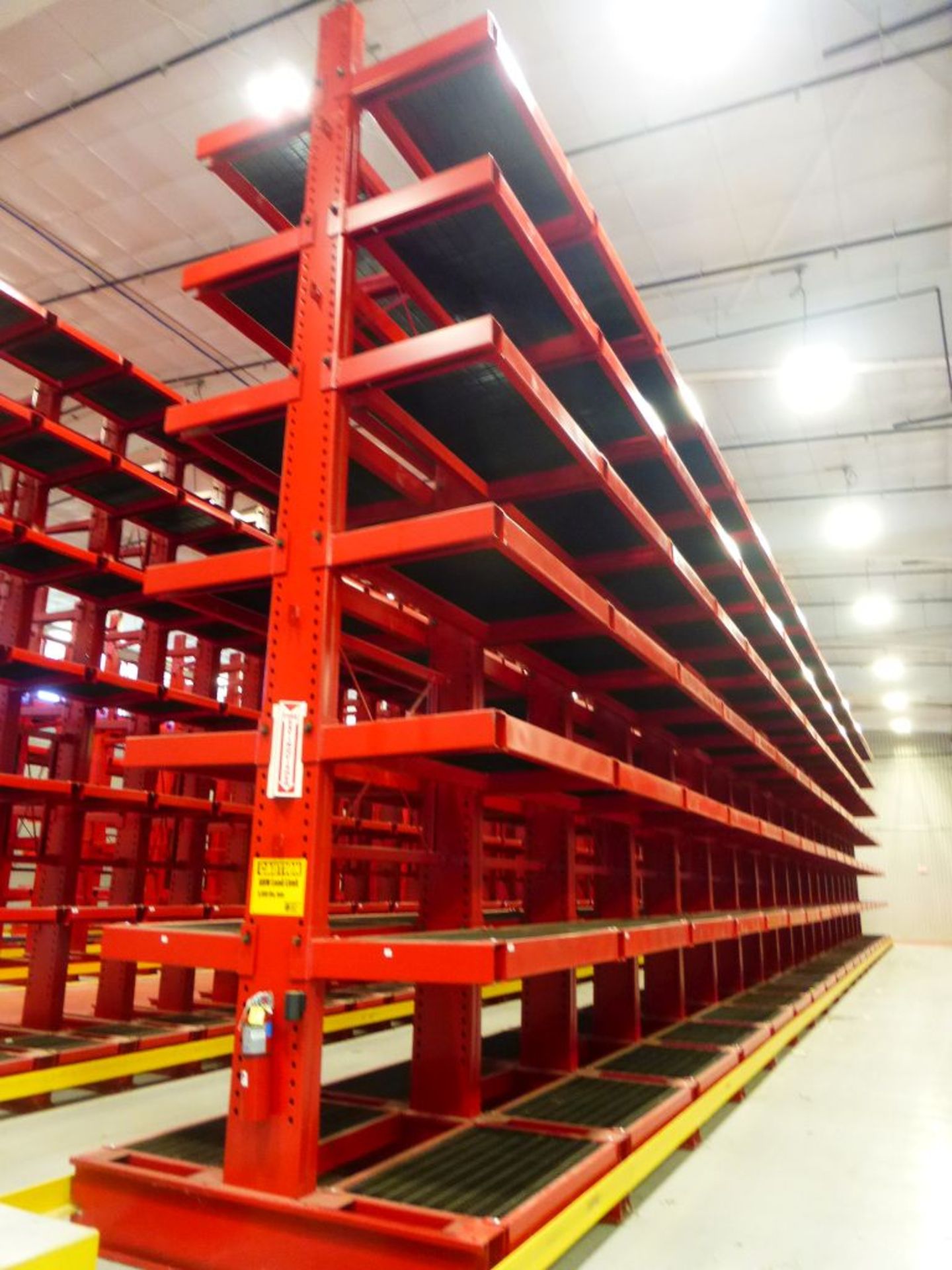 Unarco Cantilever Racking 5,000 Arm Load Limit | 23' Tall x 89" Base; 20-Uprights; (240) Arms, 3' - Image 2 of 7