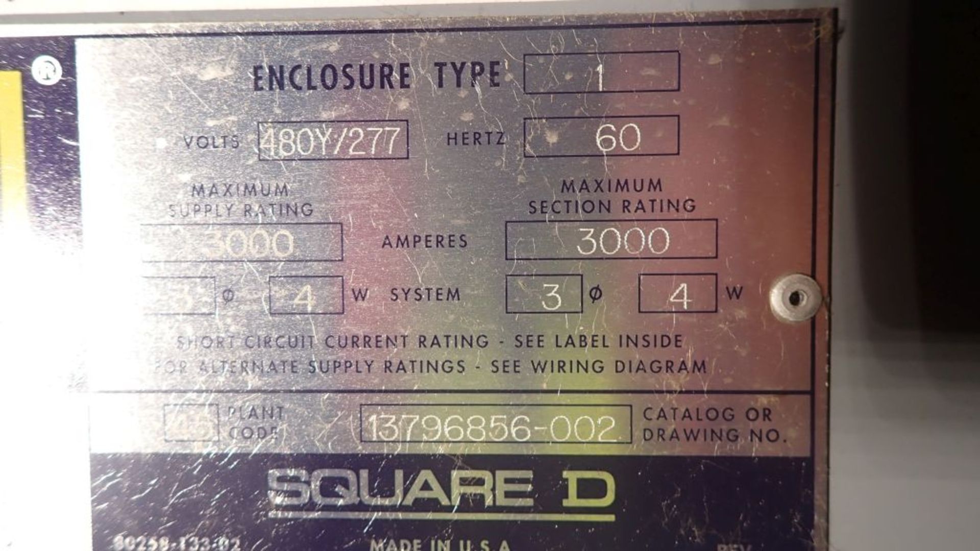 Square D QED Power Style Switchboard | Cat No. 13796856-002, 3000A, 480Y/277V; Includes: (3) SE - Image 23 of 42