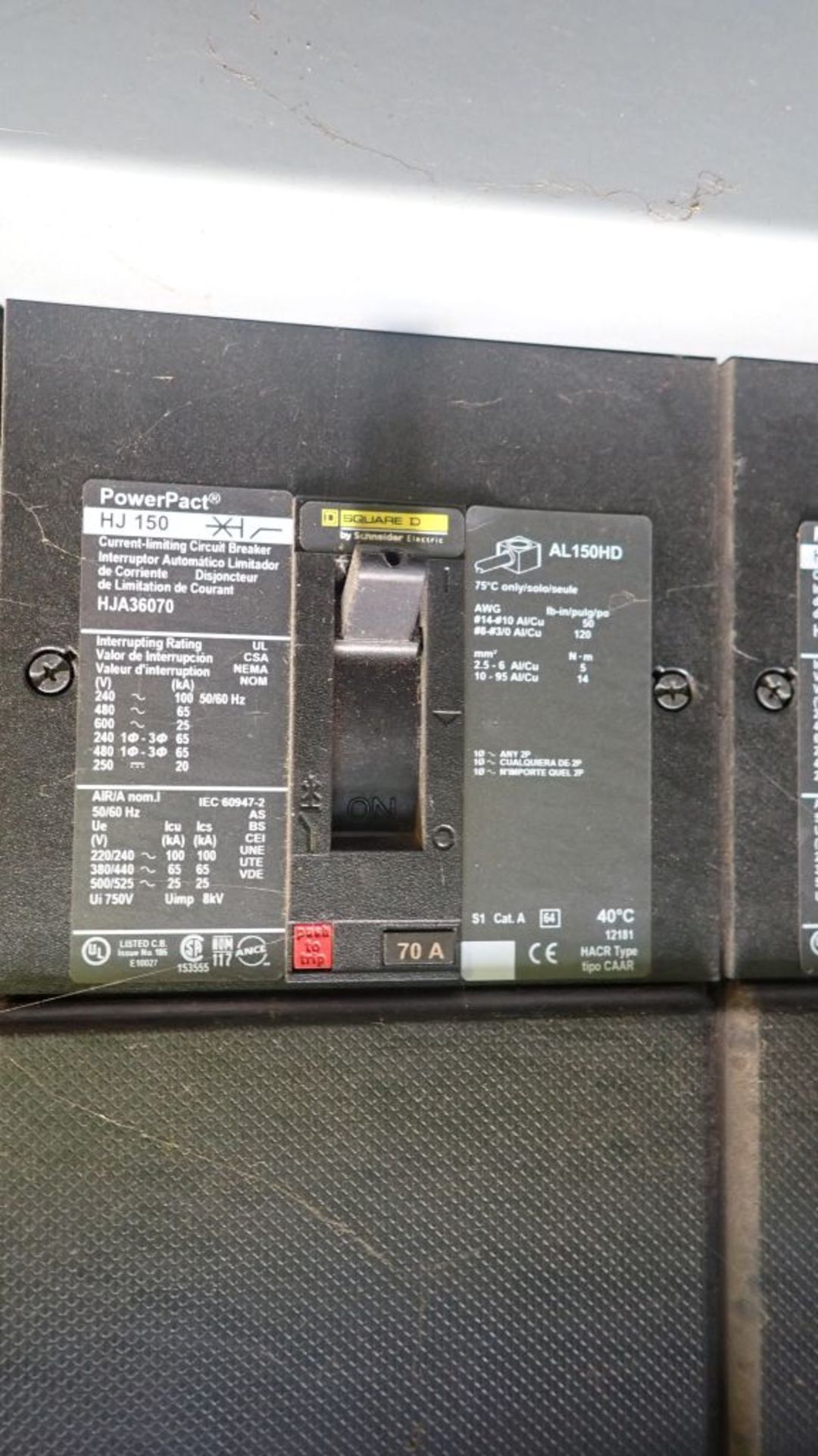 Square D Switchgear | Includes: (7) NW 20N Circuit Breakers 2000A; (6) PowerPact HJ060 Circuit - Image 51 of 79