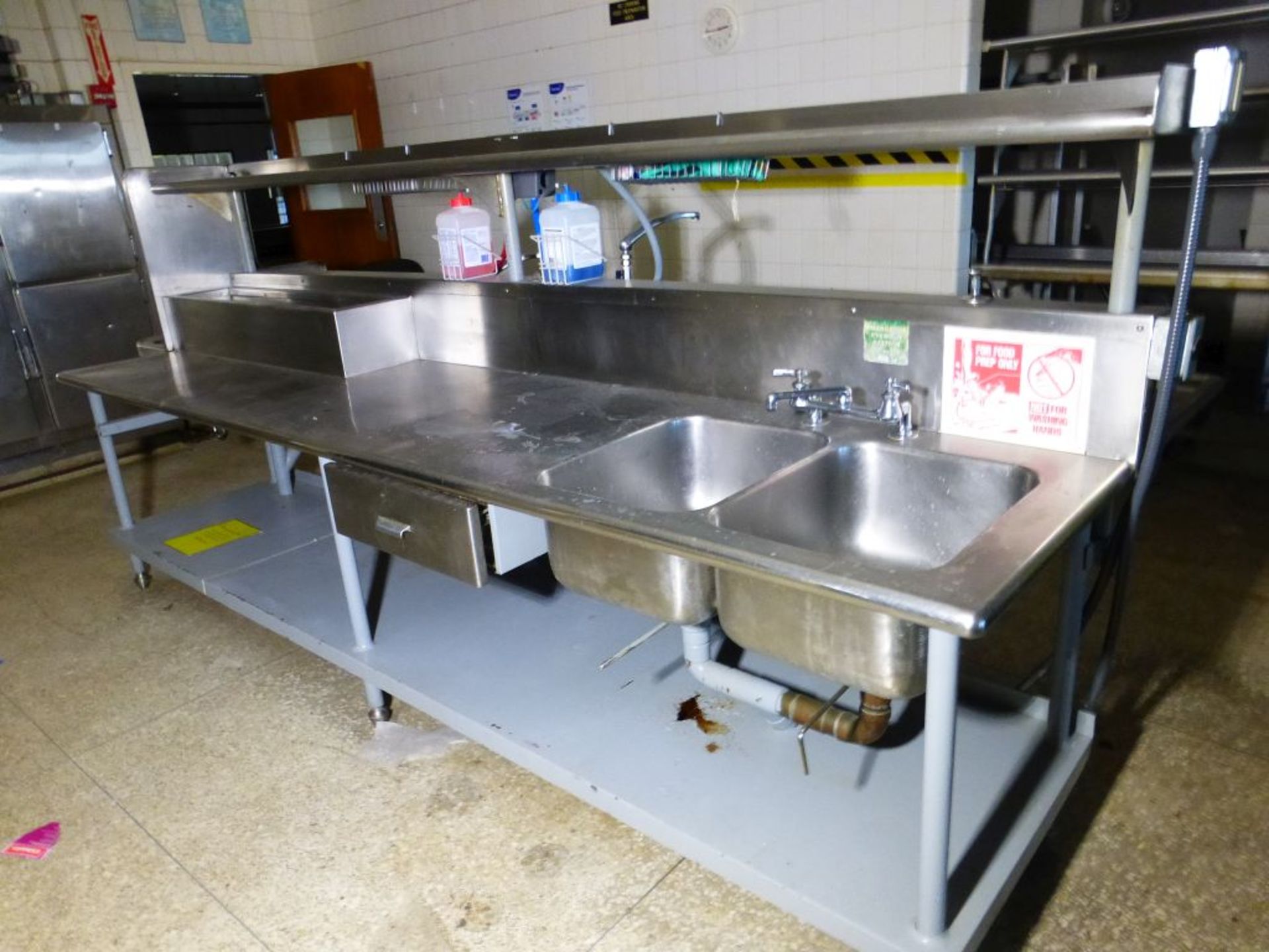 Stainless Steel Table w/4-Sinks | Tag: 231775 - Image 4 of 4