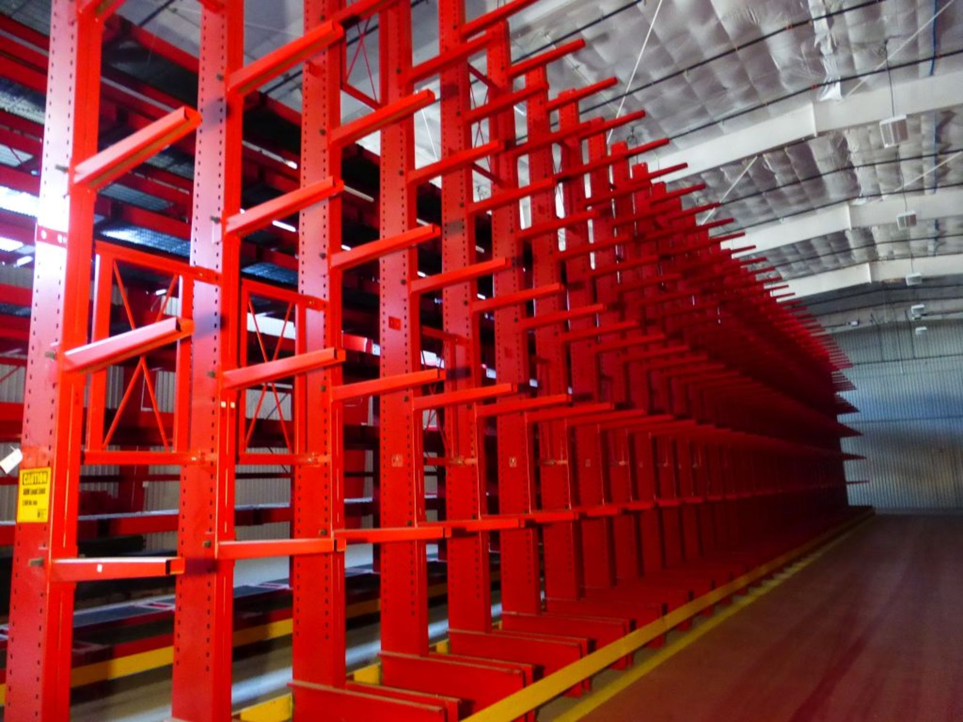 Unarco Cantilever Racking 2,500 Arm Load Limit | 23' Tall x 51.5" Base; 36-Uprights; (216) Arms 3'L; - Image 4 of 6