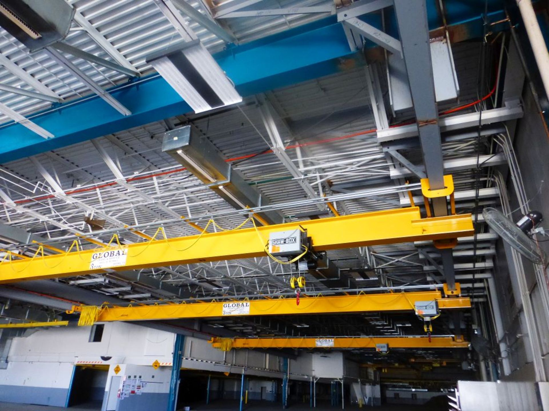 Global Crane and Service 3 Ton Crane w/Wireless Remote | Serial No. M1888-2; Load Bar Span: 57'; - Image 2 of 15