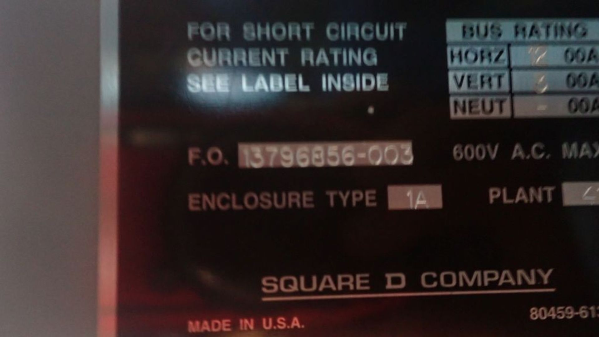 Square D Model 16 6-Section MCC | Includes: Nema Size 4, Cat No. 8536SFORS, 100 HP Max, 460/575V; ( - Image 40 of 70