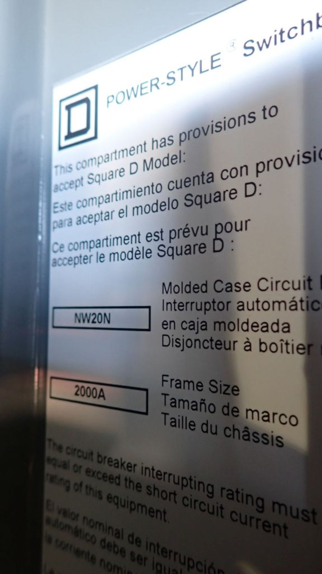 Square D Switchgear | Includes: (7) NW 20N Circuit Breakers 2000A; (6) PowerPact HJ060 Circuit - Image 32 of 79