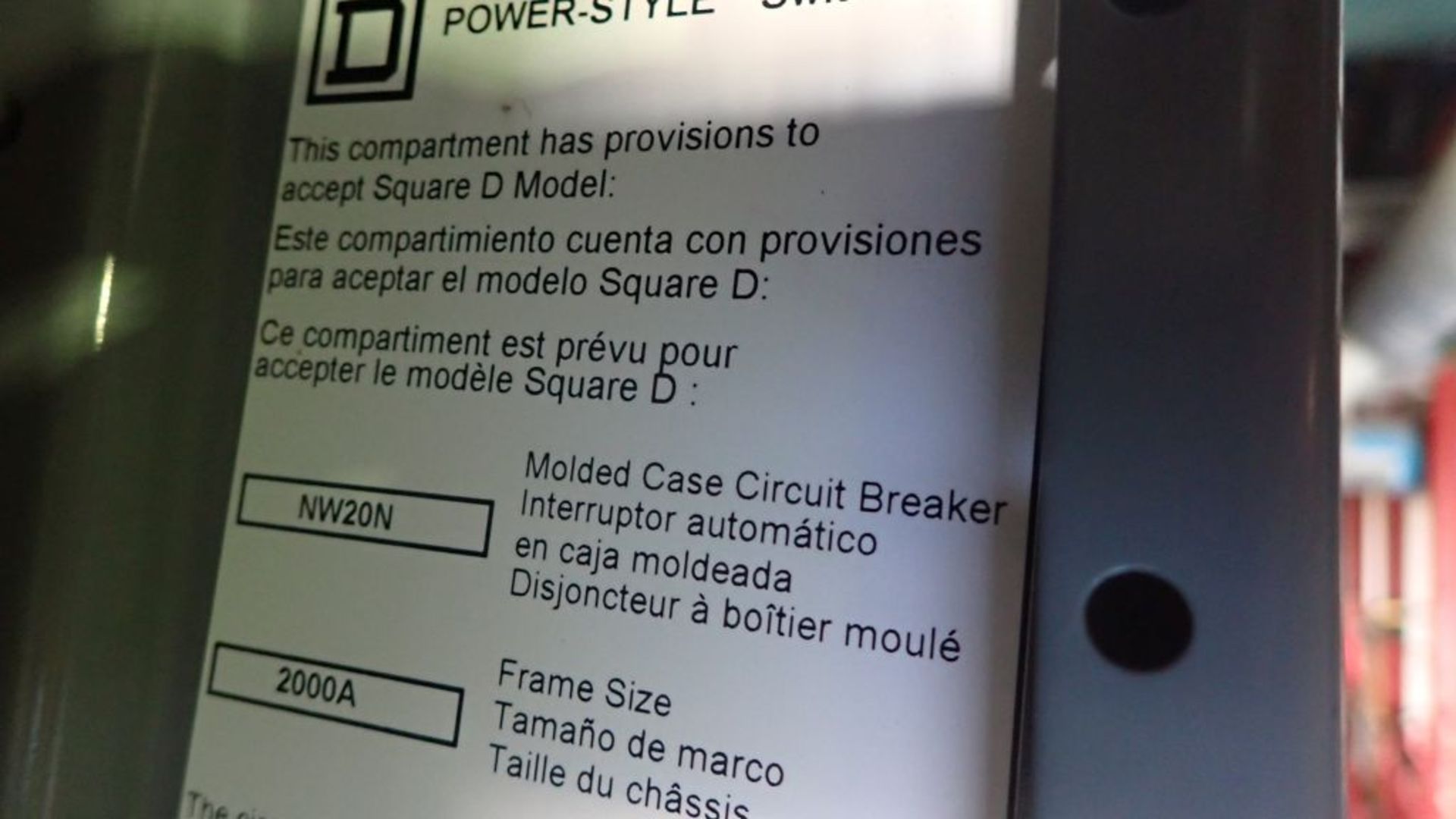 Square D Switchgear | Includes: (7) NW 20N Circuit Breakers 2000A; (6) PowerPact HJ060 Circuit - Image 36 of 79