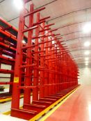 Unarco Cantilever Racking 2,500 Arm Load Limit | 23' Tall x 51.5" Base; 36-Uprights; (216) Arms 3'L;