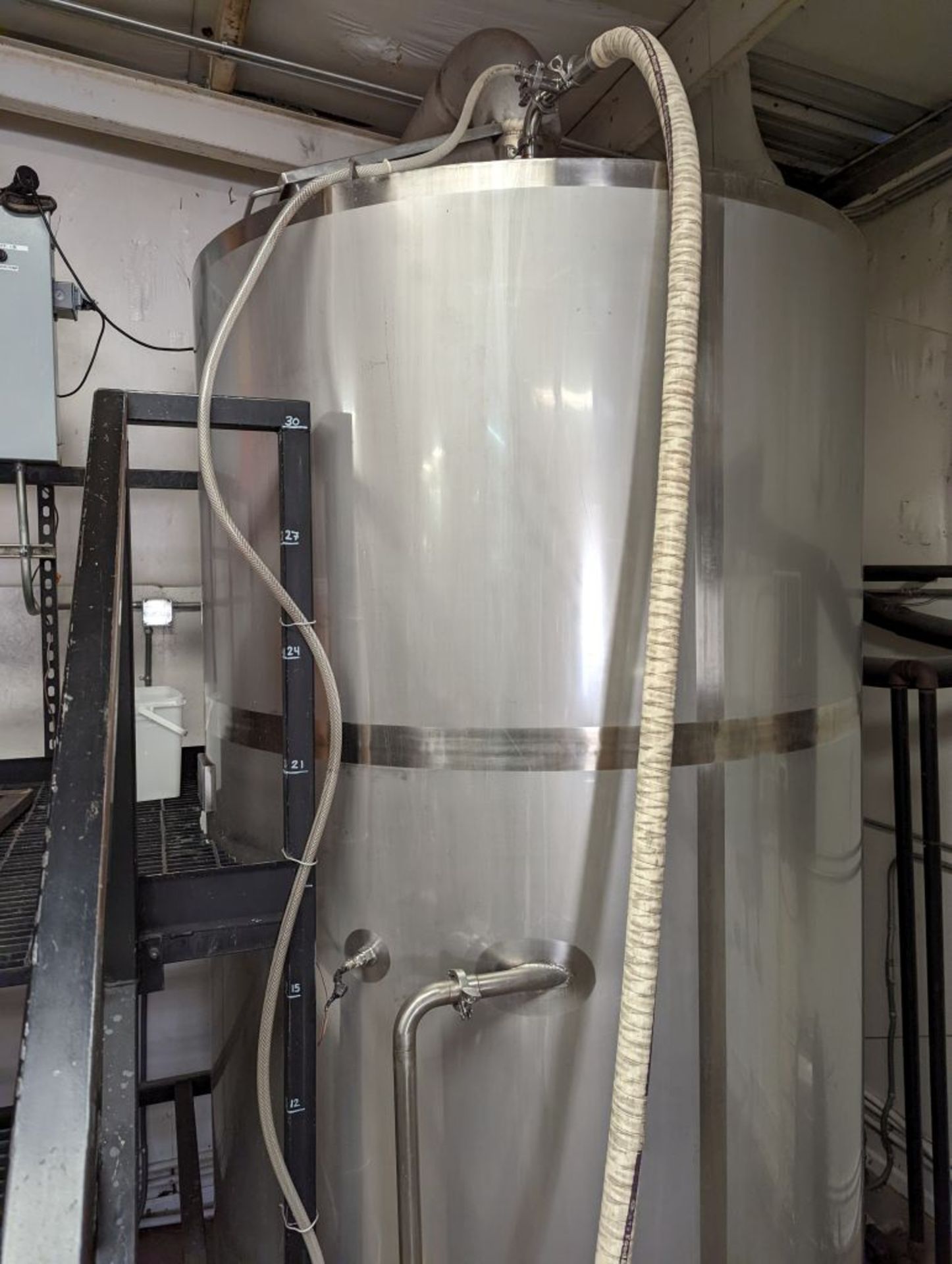 Complete Brewhouse w/Controls | Includes:; 25BBL HLT w/Wood Jacket & Pump; 20BBL MLT w/Wood - Image 5 of 23