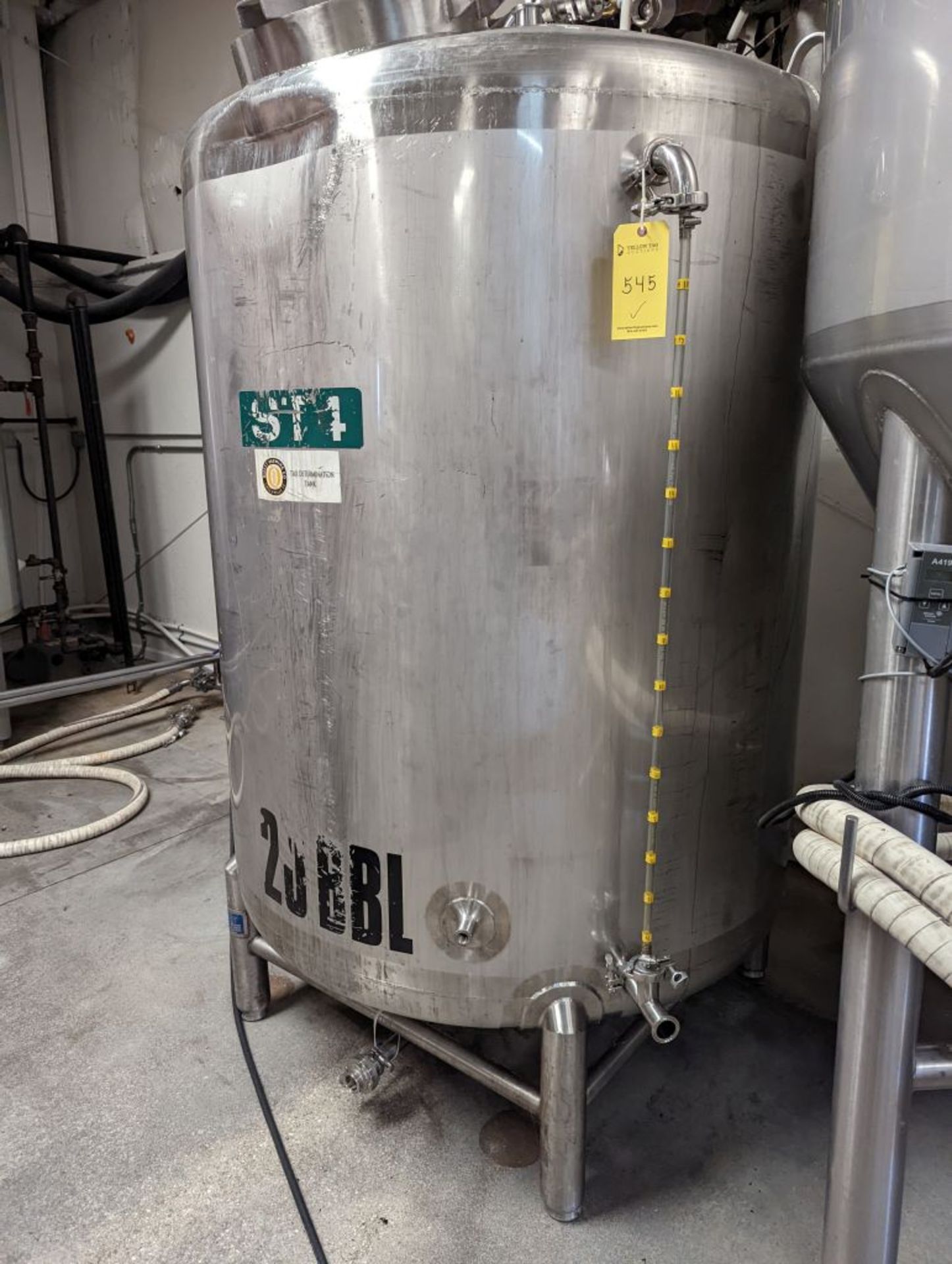 20 BBL Brite Beer Tank w/Fittings | Tag: 232545