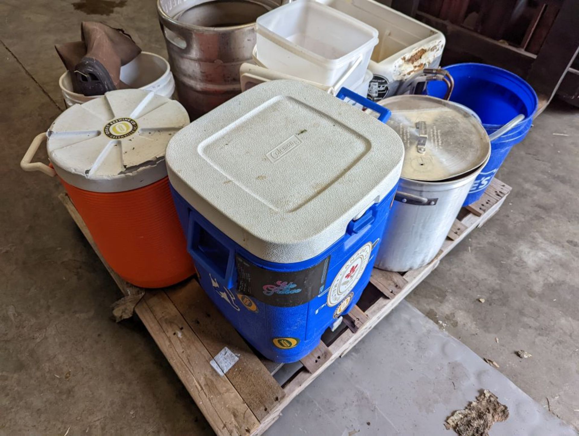 Lot of Assorted Coolers and Containers | Including Homebrew Supplies, 15.5 Gallon stainless Keggle - Image 6 of 8