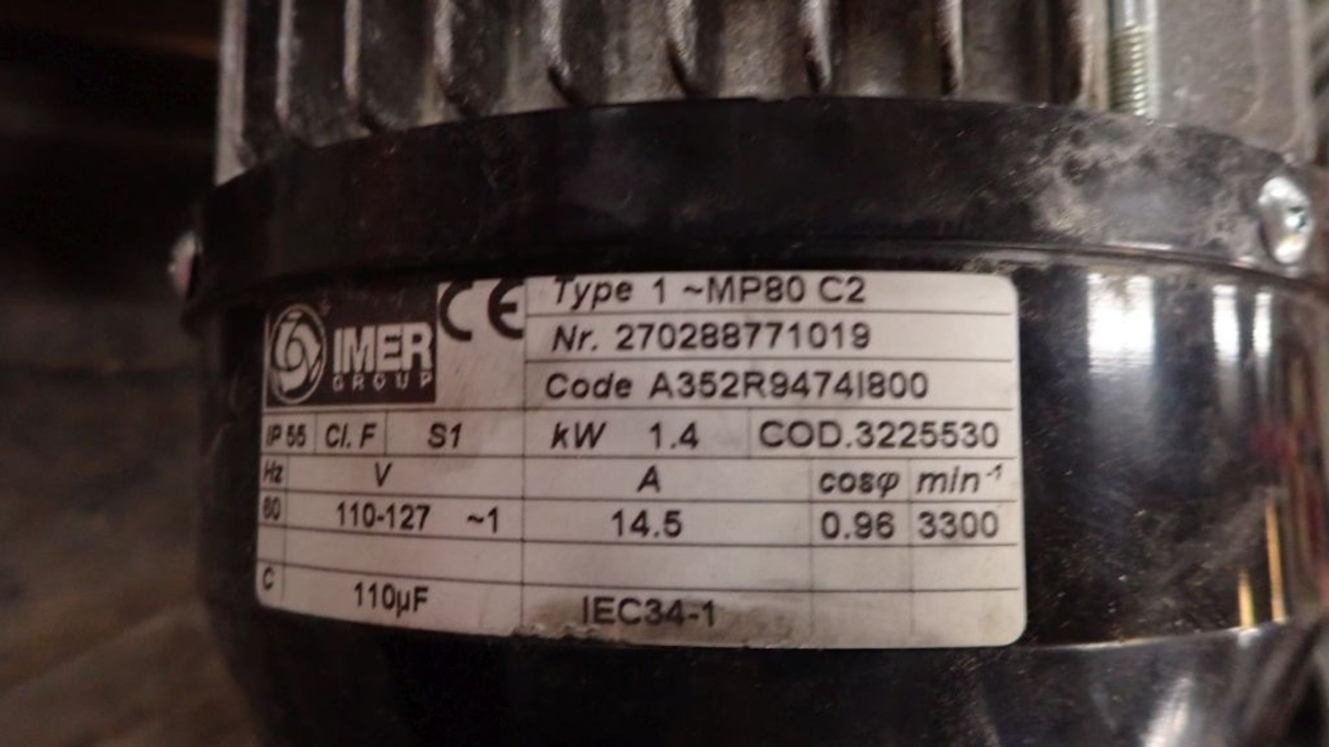 Lot of (6) Assorted Components | (2) Imer Motors Part No. 270288771019; ATP Impact Tool; Larson - Image 13 of 13