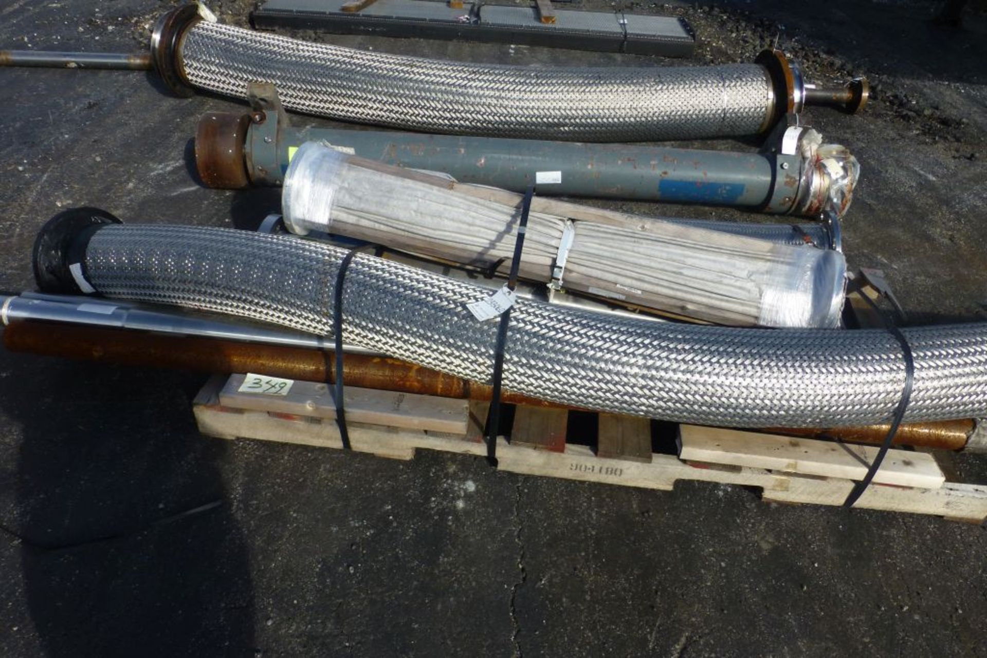 Lot of Assorted Components | Includes: Shafts; Flexible Braided Hoses; Steel Flex Hose; Tag: 233062