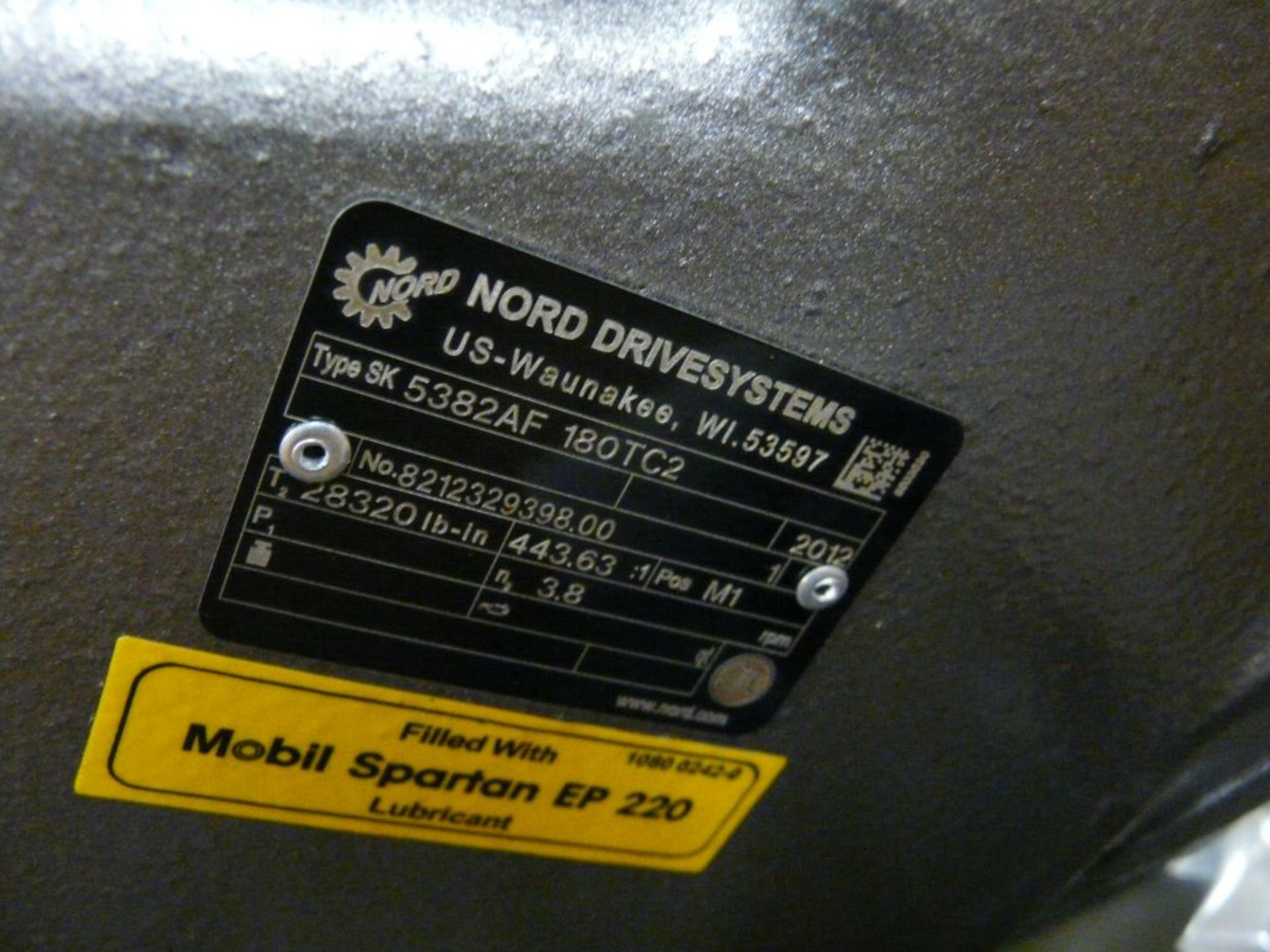 Nord Drive System | Type: SK5382AF 180 TC2; Cat No. 8212329398.00; Tag: 233706 - Image 4 of 6