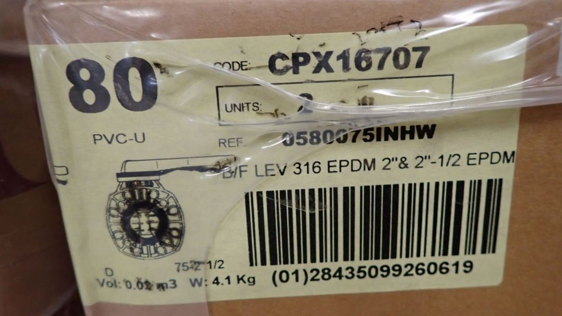 Lot of (8) Cepex Butterfly Valves | Part No. CPX16707; Size: 2-1/2"; Tag: 232701 - Image 6 of 11