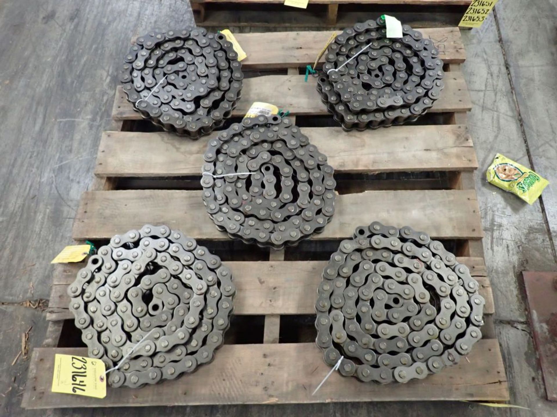 Lot of (5) Ametric Roller Chains | Part No. 122(3; Tag: 231646