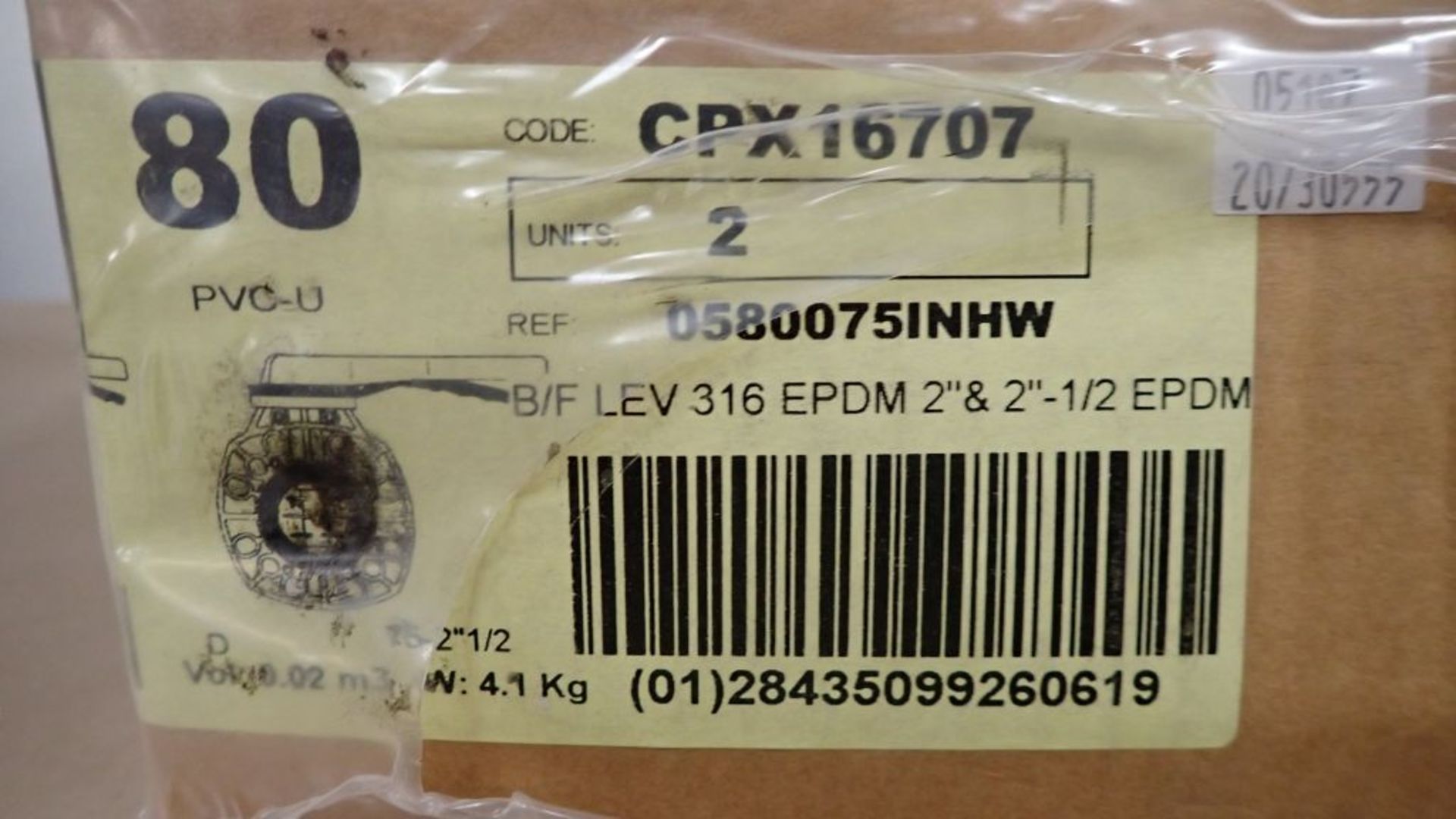 Lot of (8) Cepex Butterfly Valves | Part No. CPX16707; Size: 2-1/2"; Tag: 232702 - Image 12 of 12