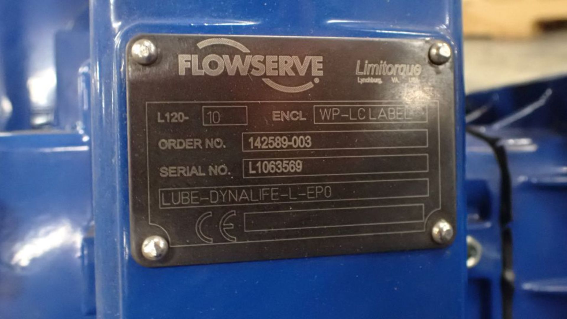 Lot of (2) Flowserve Actuation Assemblies | Enclosure: WP-LCLABEL LUBE-EYNALIFE-L-EP0; Part No. B- - Image 8 of 9