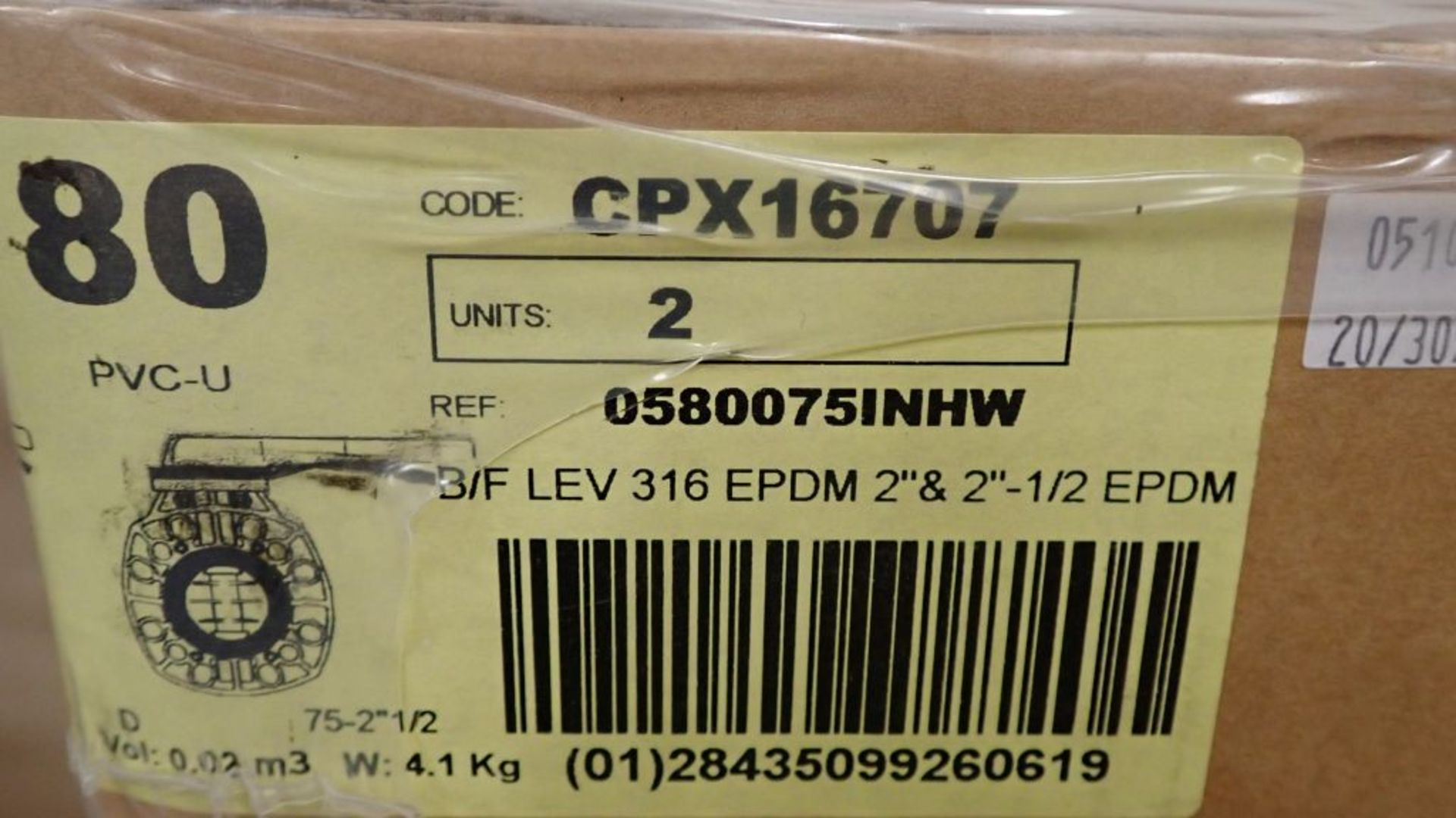 Lot of (8) Cepex Butterfly Valves | Part No. CPX16707; Size: 2-1/2"; Tag: 232700 - Image 8 of 12